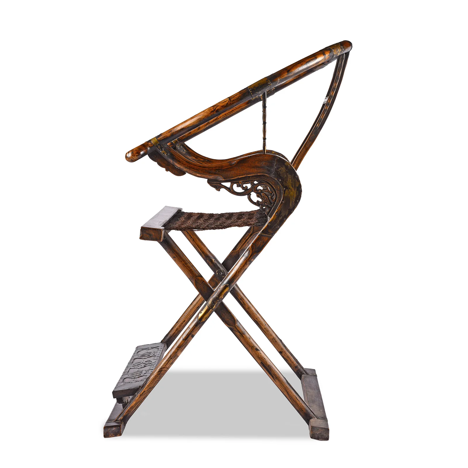 Copy of a Chinese Folding Horseshoe Chair (Jiaoyi) - Image 3