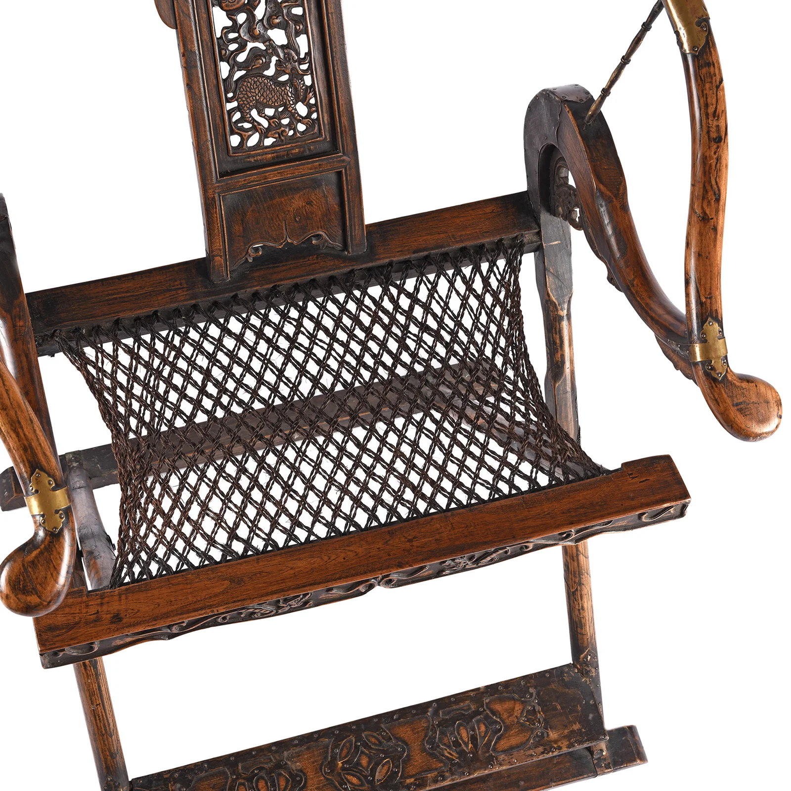Copy of a Chinese Folding Horseshoe Chair (Jiaoyi) - Image 5