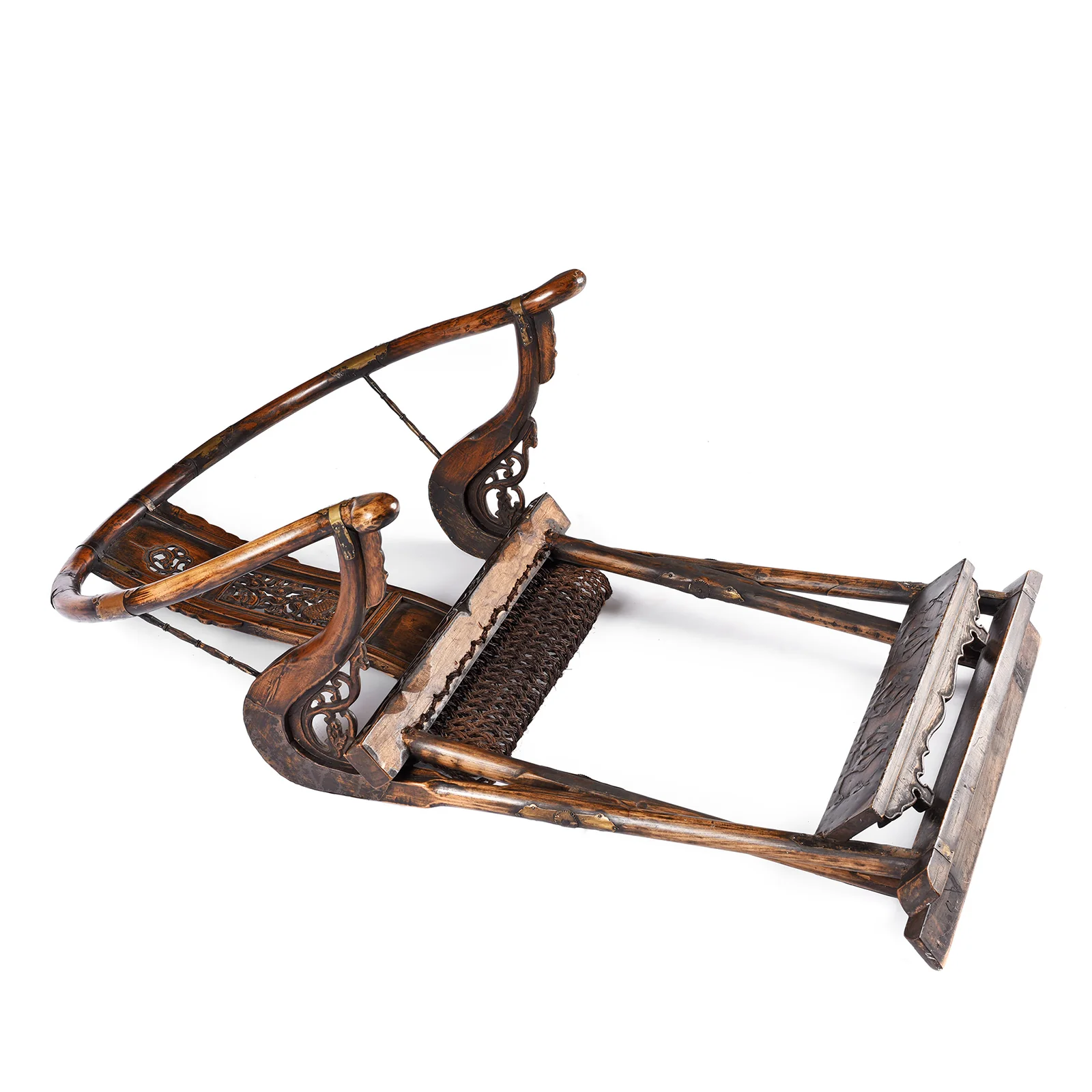 Copy of a Chinese Folding Horseshoe Chair (Jiaoyi) - Image 6