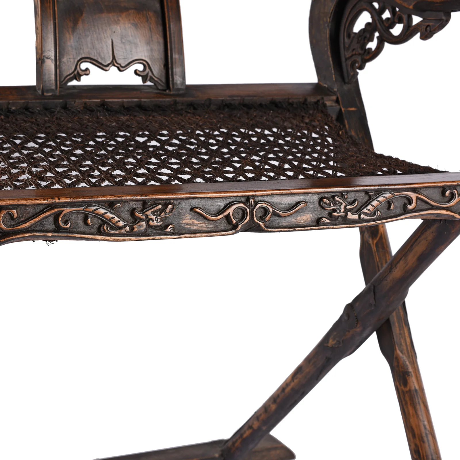Copy of a Chinese Folding Horseshoe Chair (Jiaoyi) - Image 7