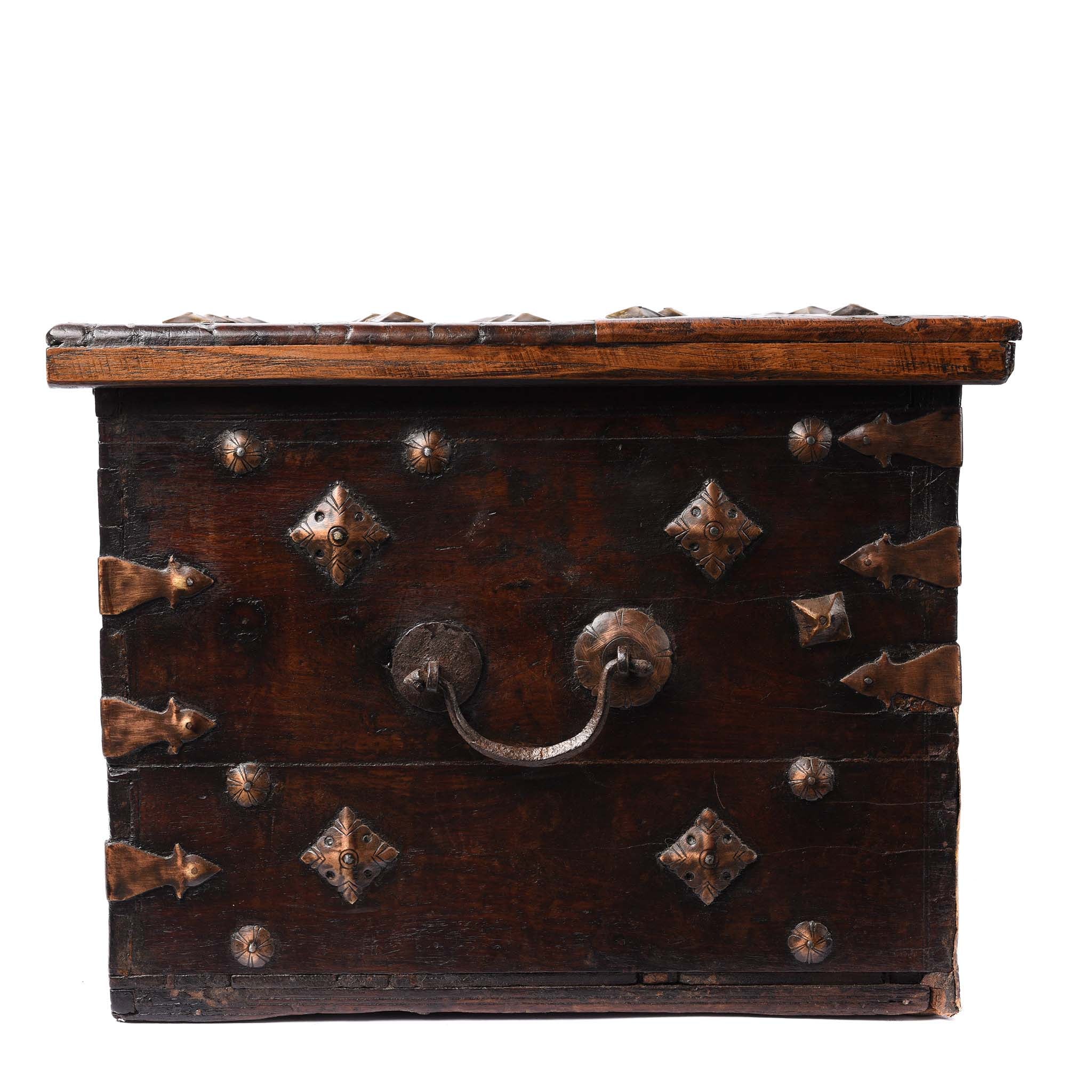 Rosewood Jewellery Box With Brass Peacocks - 19thC - Image 10