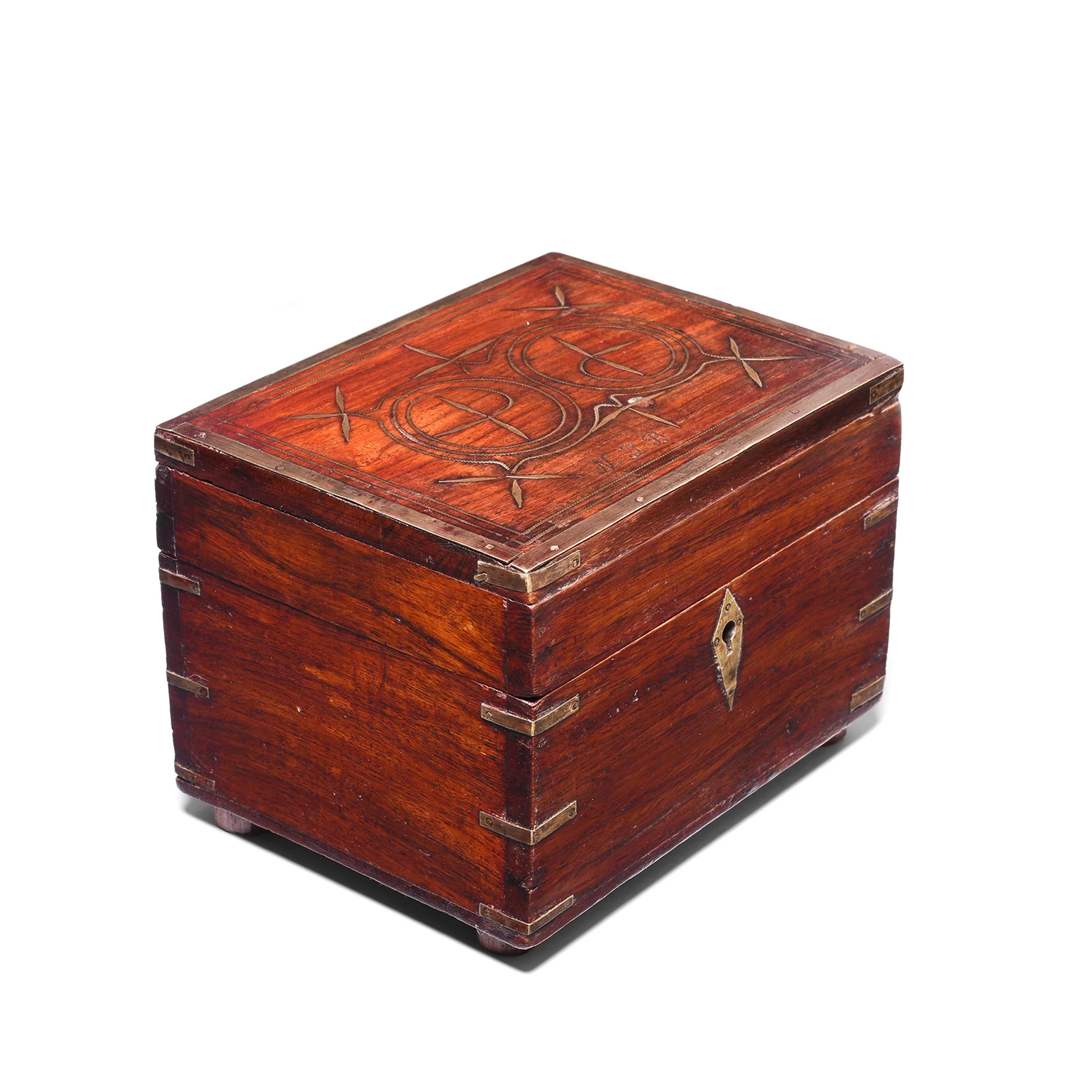 Rosewood Scent Bottle Box From Lucknow - 19th Century - Image 2