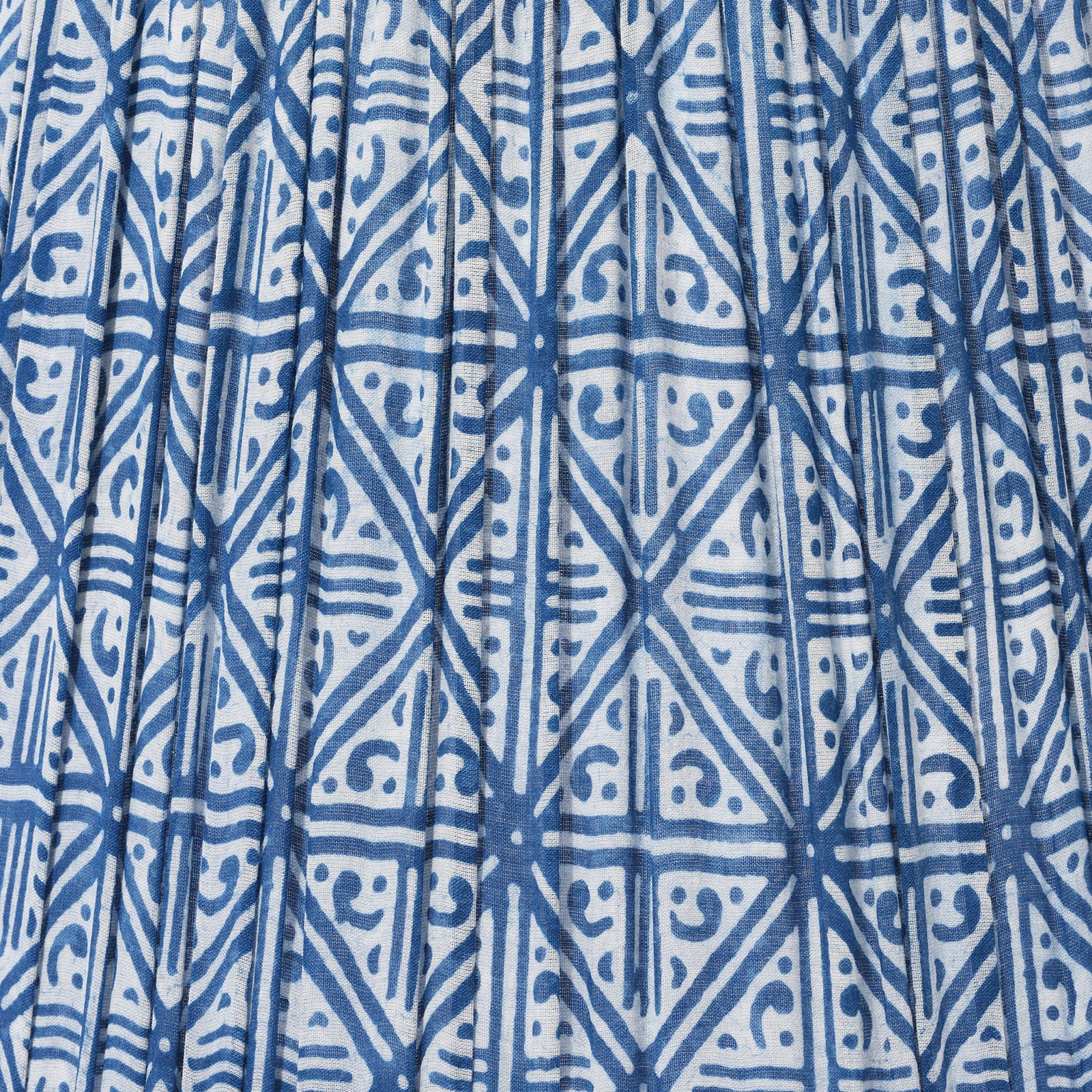 Samarkand Indigo Grid Empire Lampshade - 40cm - Image 3