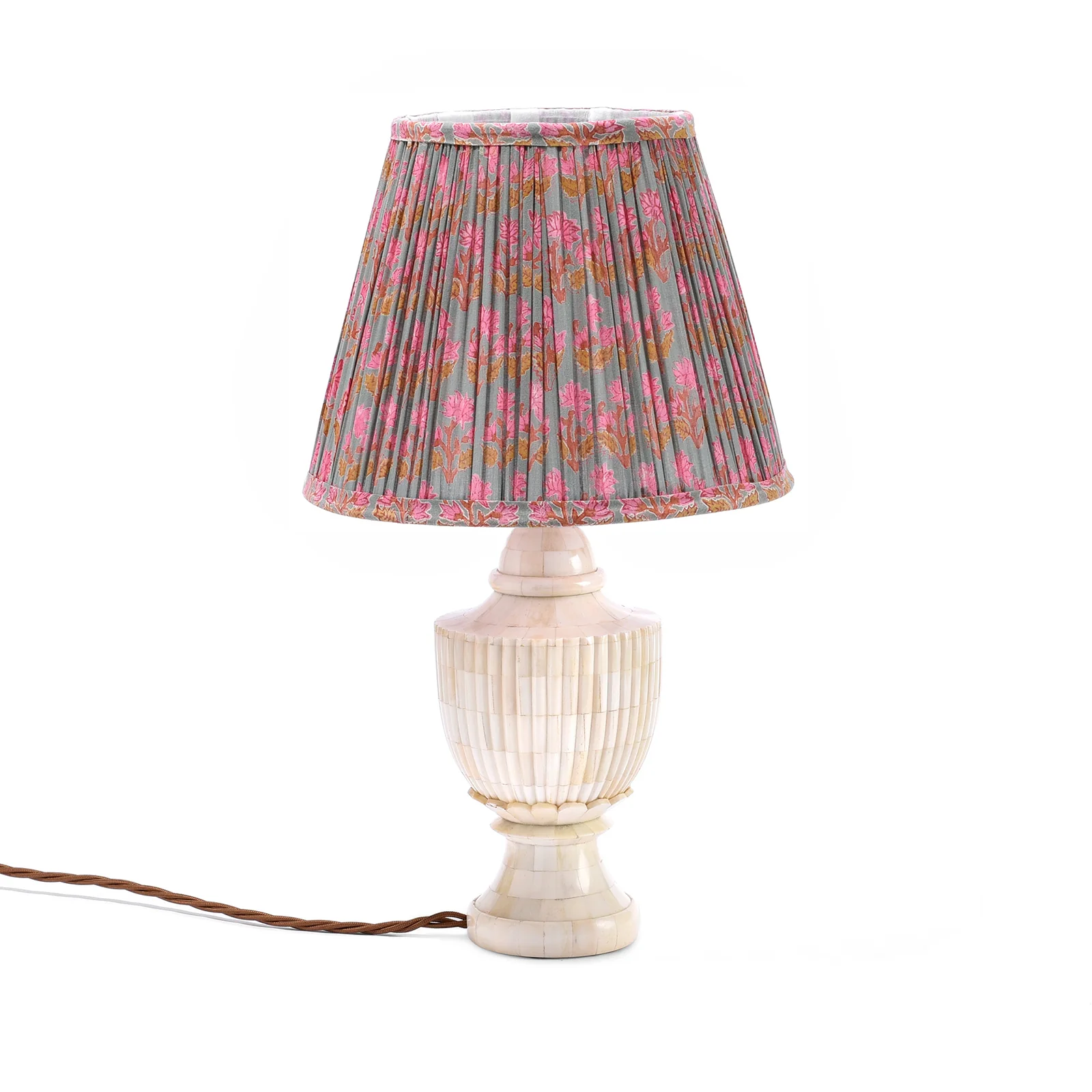 Samarkand Pink & Ochre Empire Lampshade - Image 2