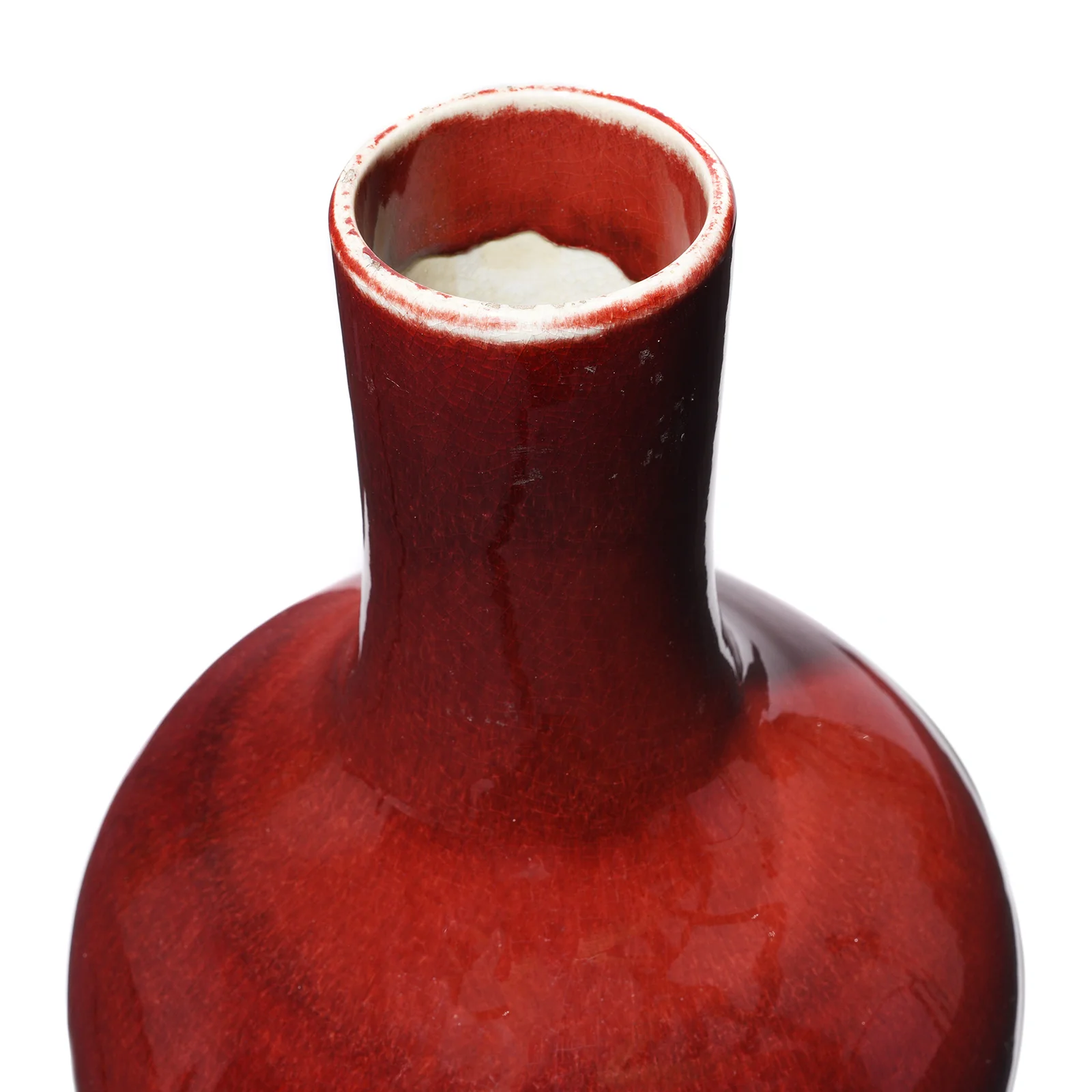 Sang De Boeuf Porcelain Bottle Neck Vase (Tianqiuping) - 19th Century - Image 4