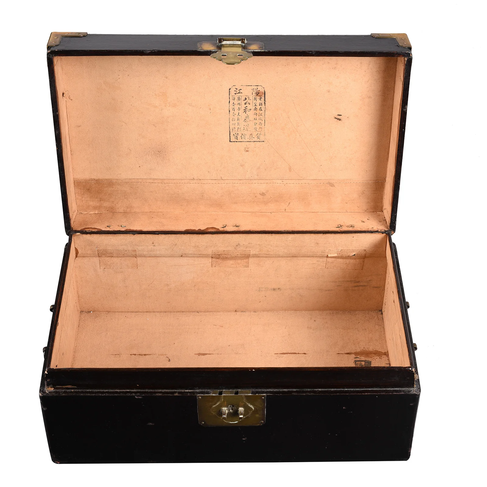 Aubergine Leather Trunks From Jiangxi - 19th Century - Image 5