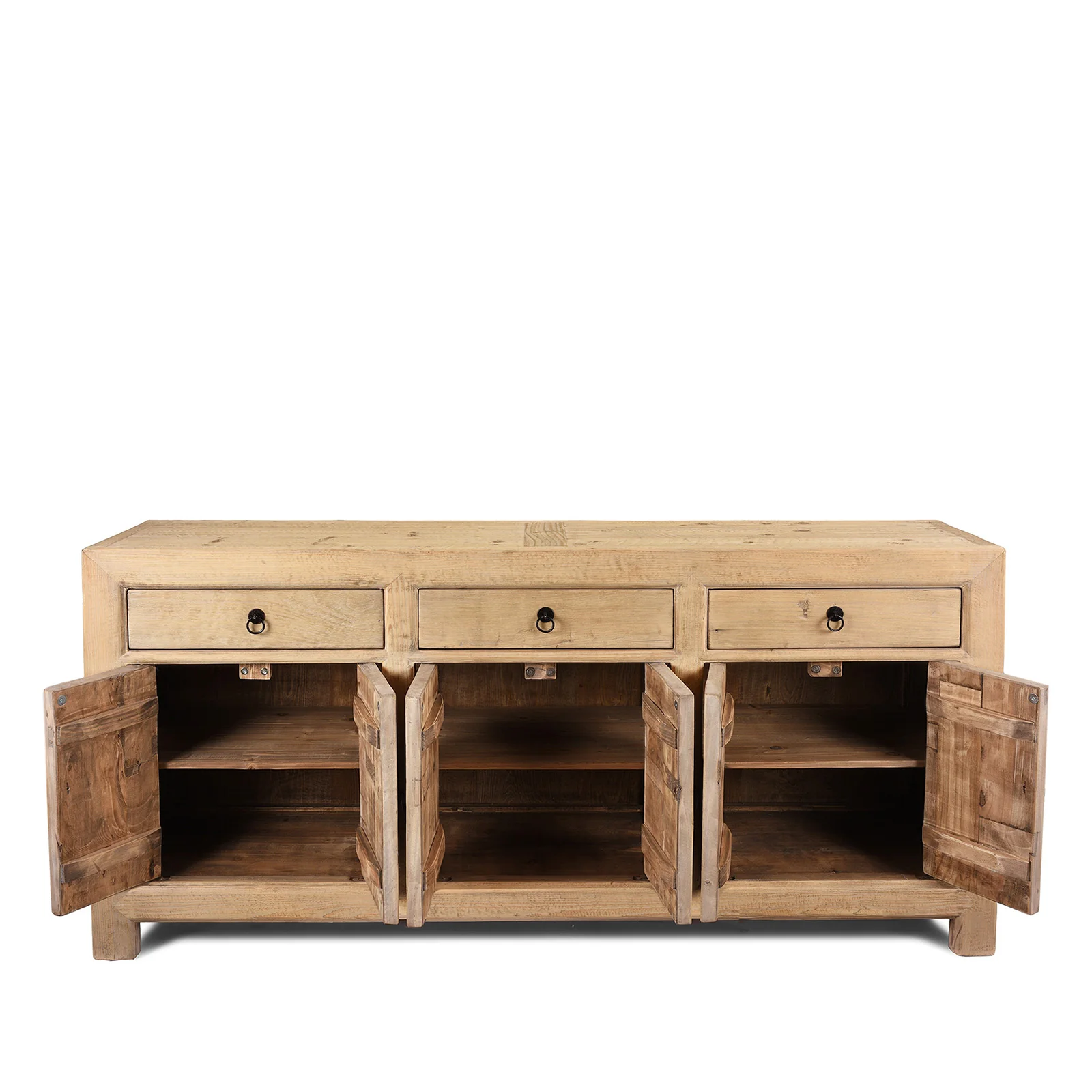 Mongolian Style Sideboard Made From Sunbleached Wood - Image 3