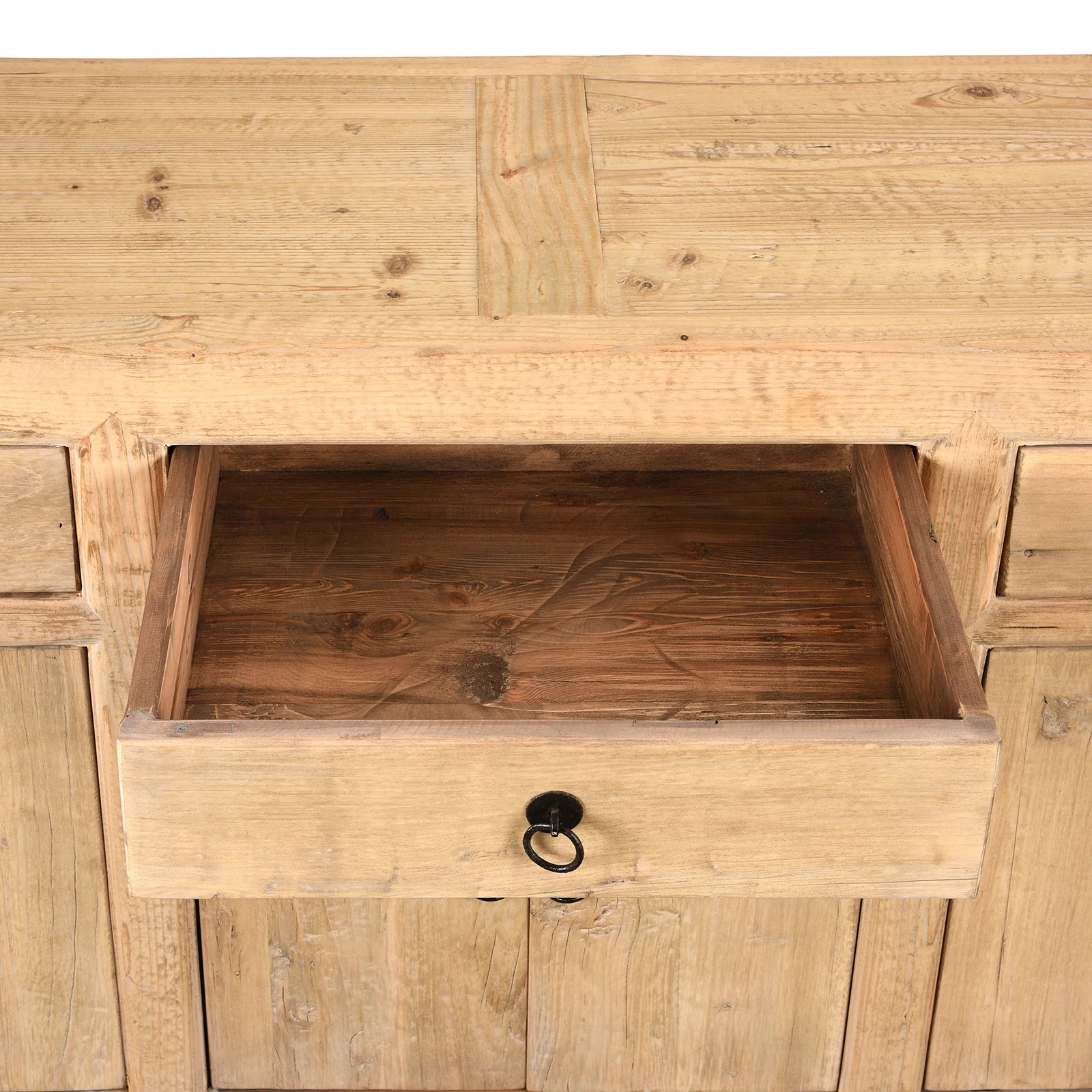 Mongolian Style Sideboard Made From Sunbleached Wood - Image 5