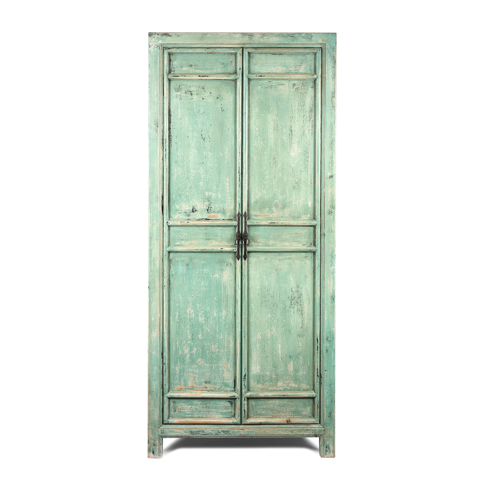 Green Painted Cabinet Made From Old Pine