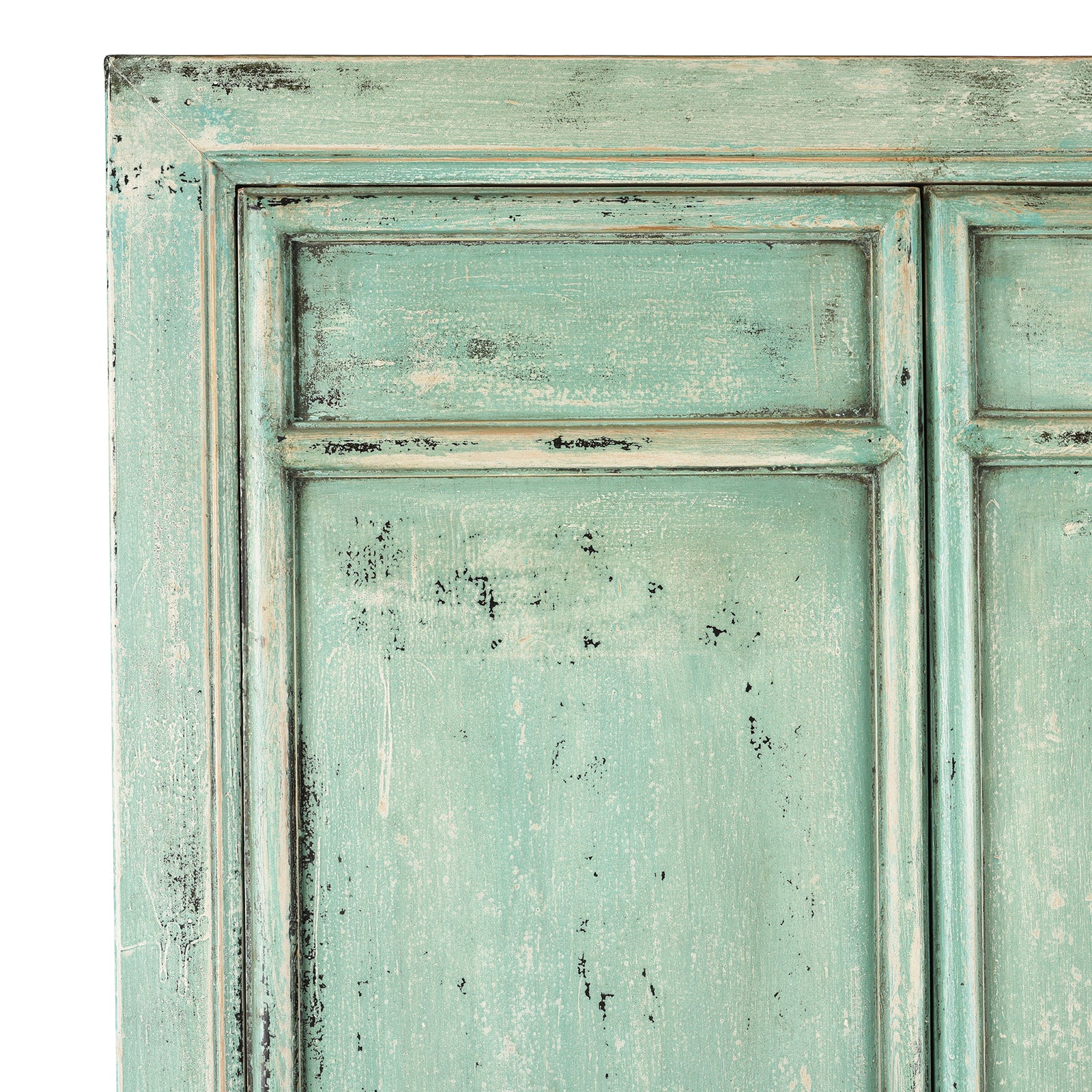 Green Painted Cabinet Made From Old Pine - Image 2