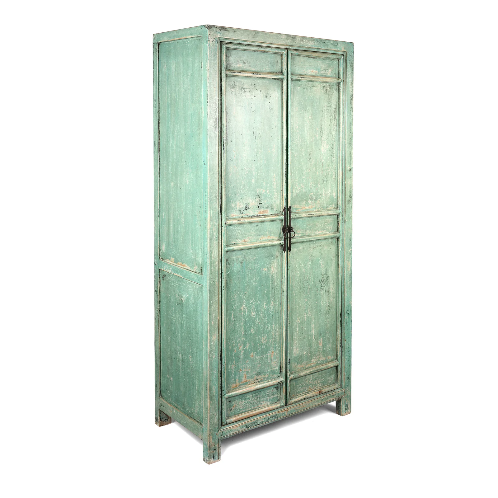 Green Painted Cabinet Made From Old Pine - Image 3