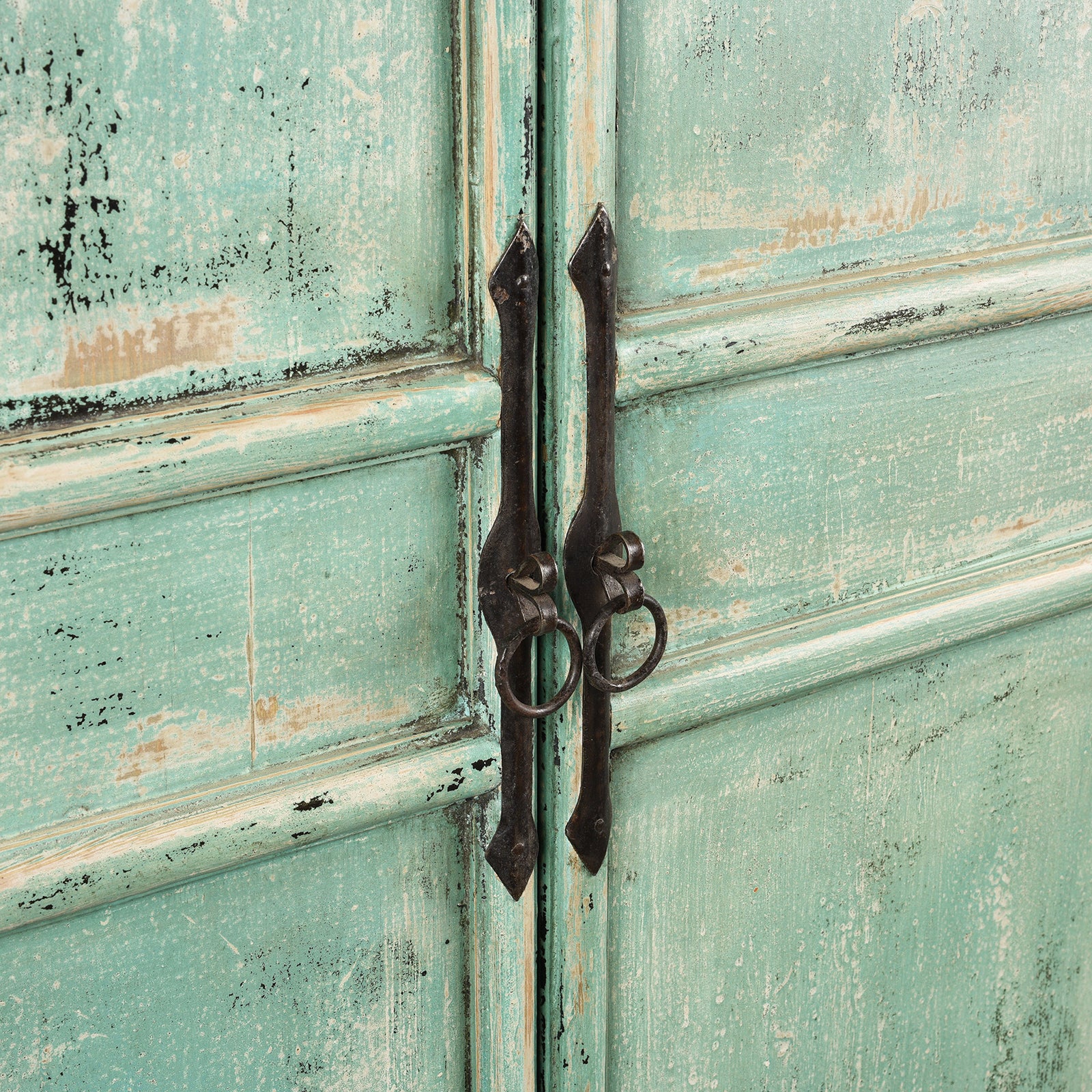 Green Painted Cabinet Made From Old Pine - Image 6
