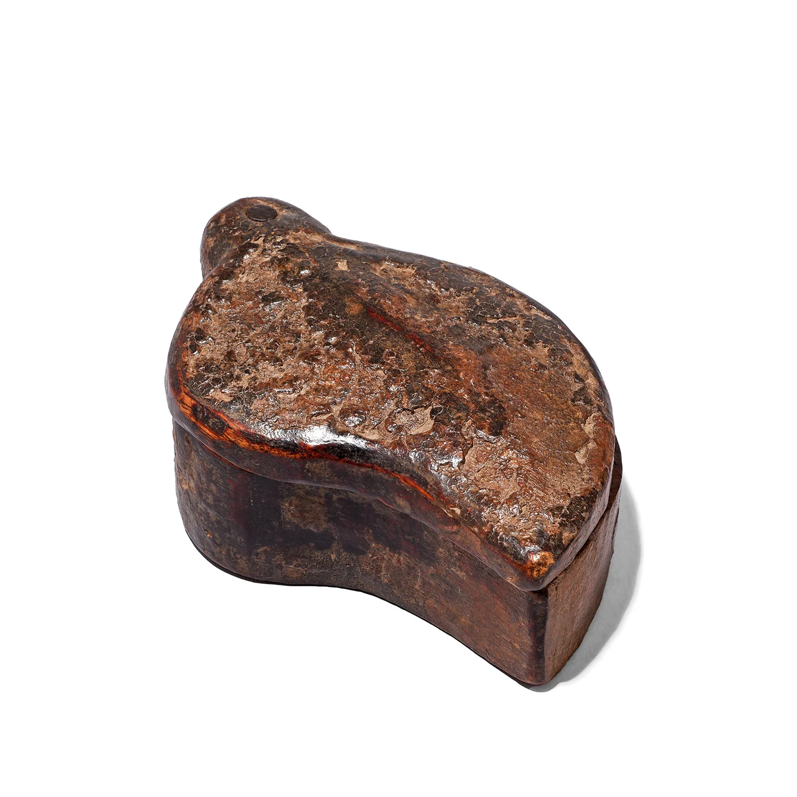 Carved Teak Tika Box From Banswara, Rajasthan - Ca 1920