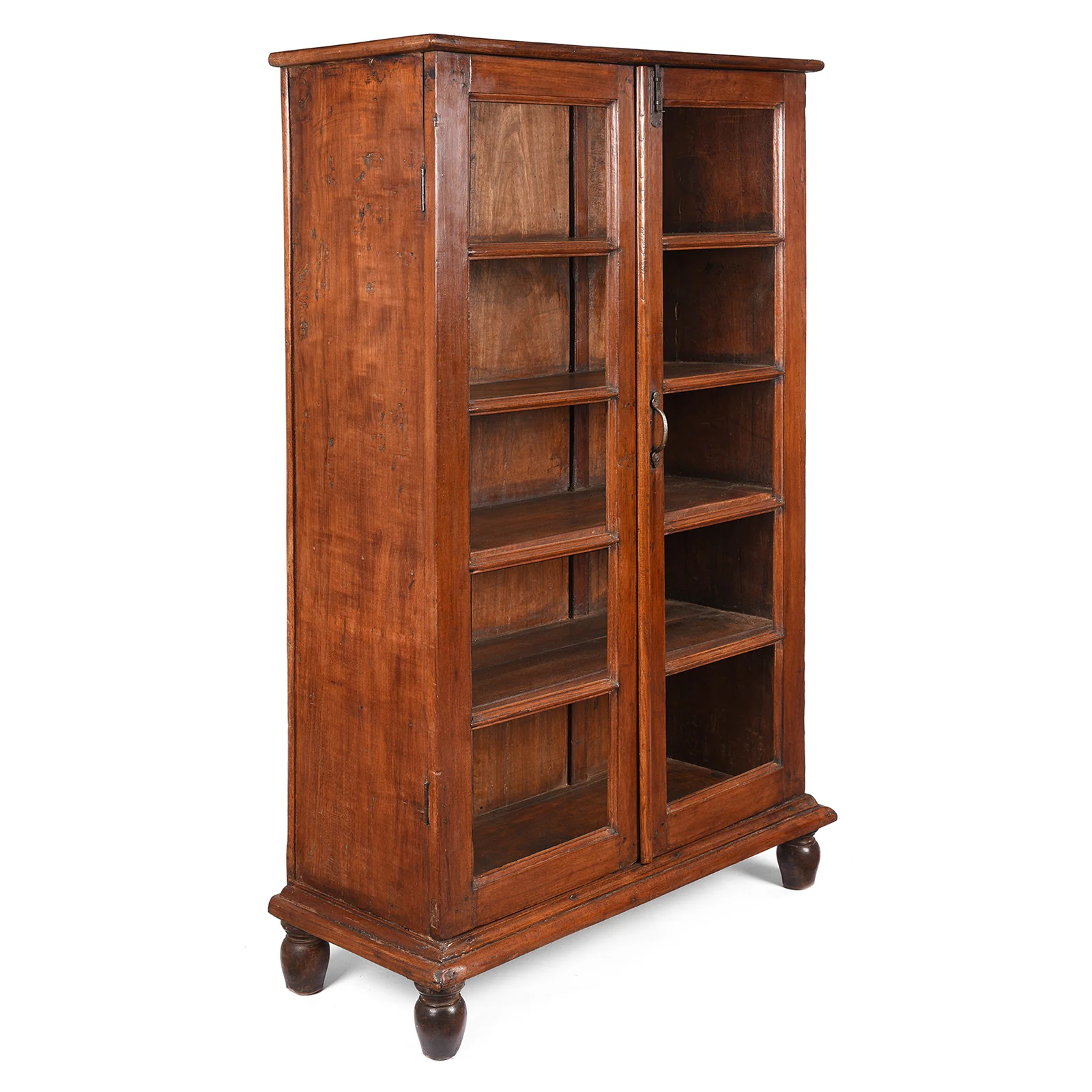 Anglo-Indian Glazed Book Cabinet From Gujarat - 19th Century - Image 3