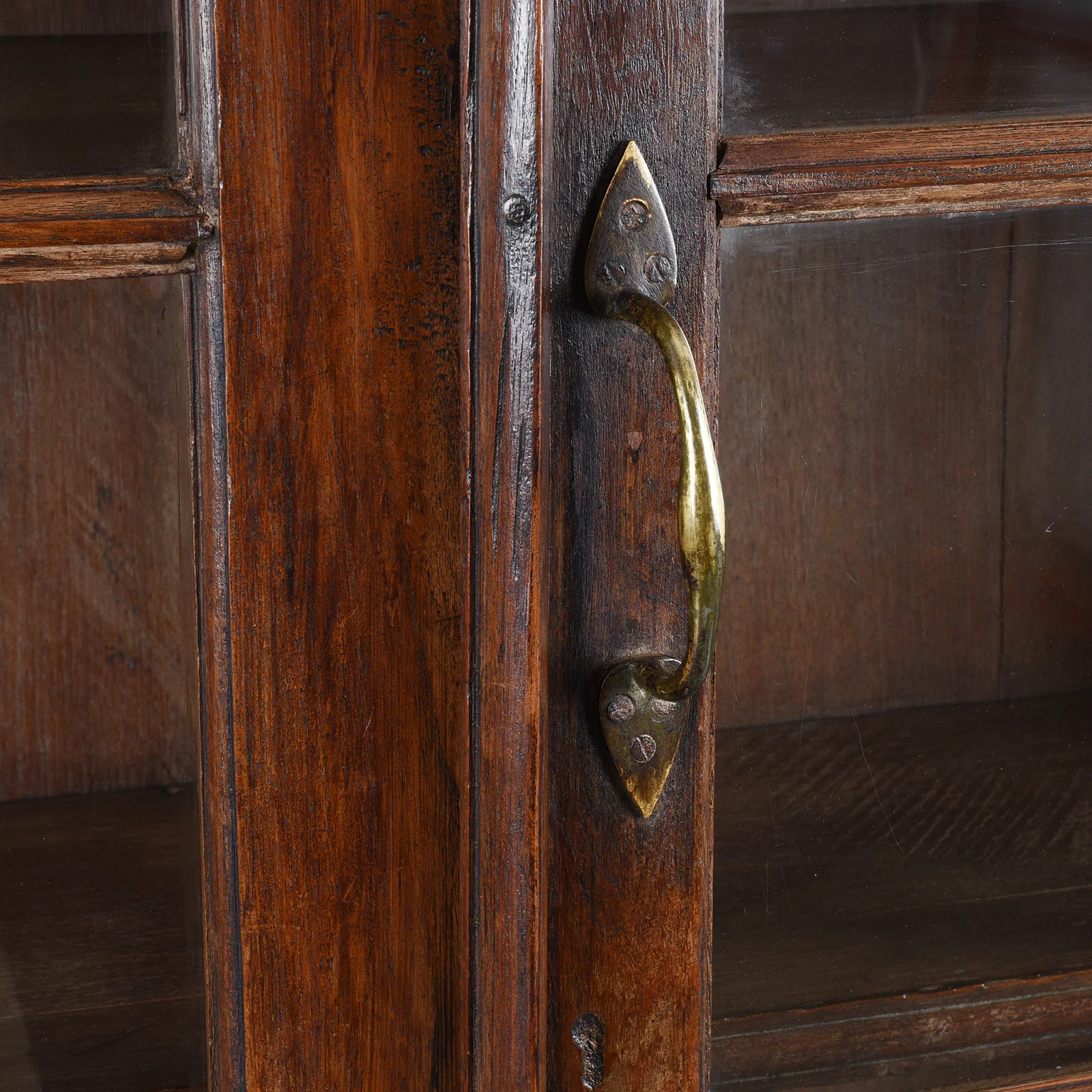 Indian Teak Book Cabinet - 19th Century - Image 7