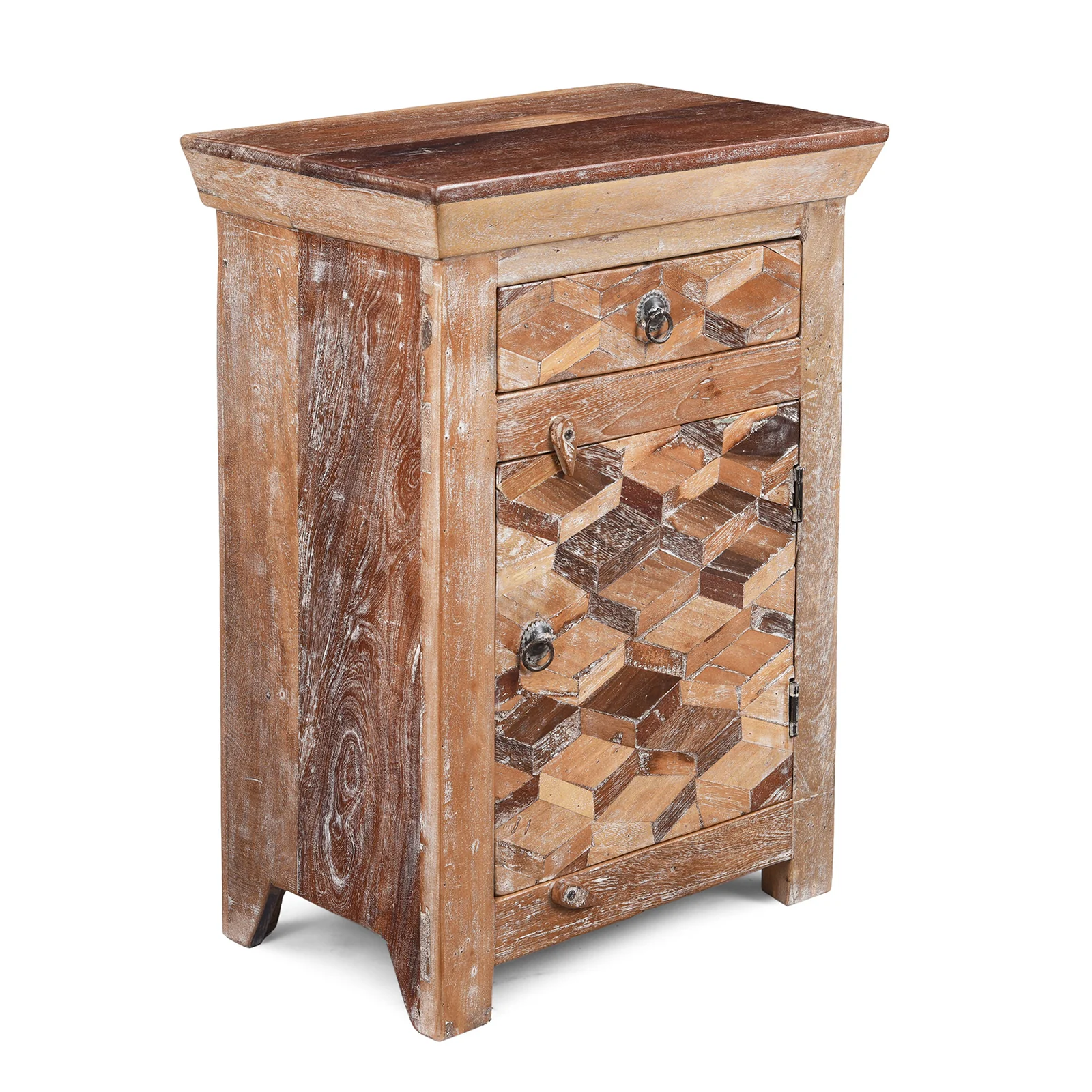 Bedside Cabinets Made From Reclaimed Teak - Image 4
