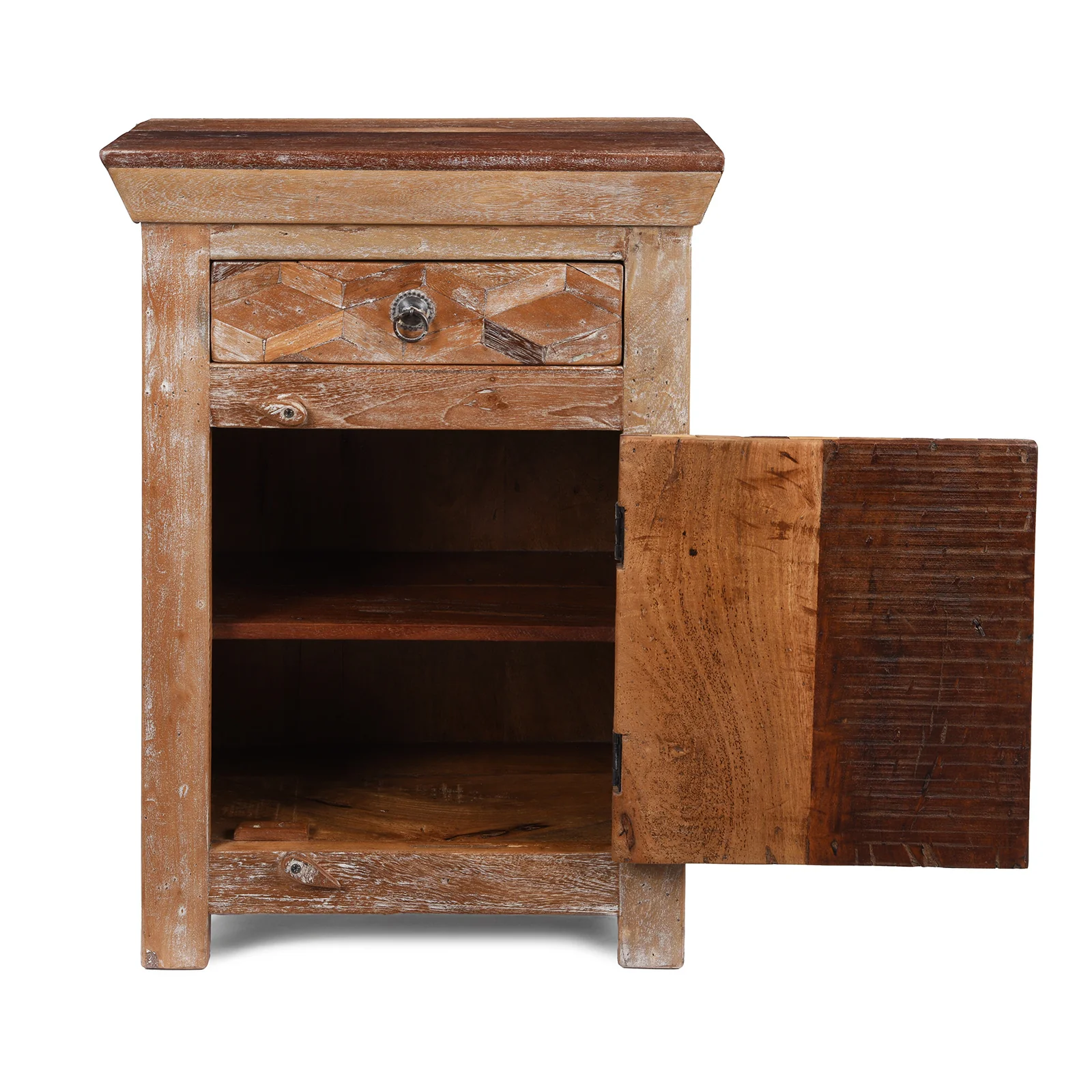 Bedside Cabinets Made From Reclaimed Teak - Image 5