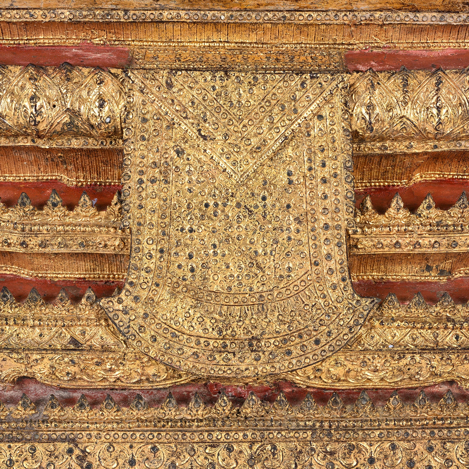 Large Thai Gilt Rattanakosin Sitting Buddha Statue - 19th Century - Image 14