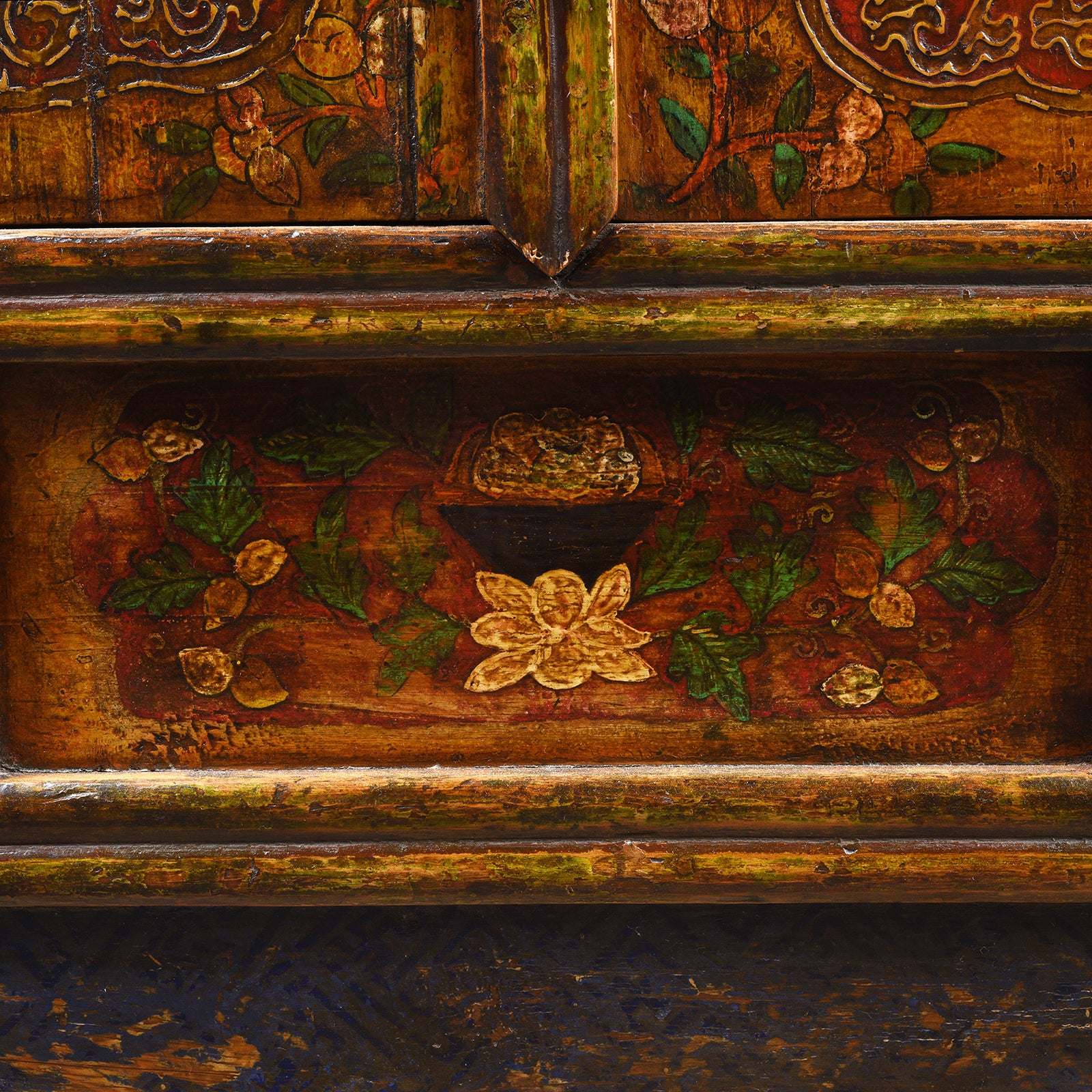 Tibetan Painted Altar Cabinet -  Ca 1900 - Image 12