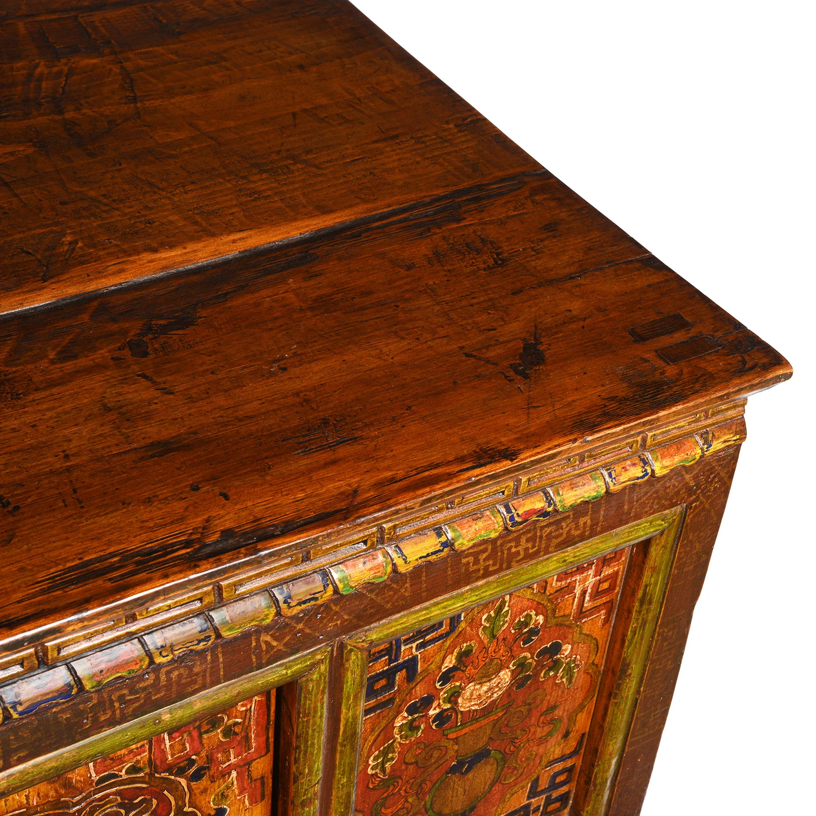Tibetan Painted Altar Cabinet -  Ca 1900 - Image 14