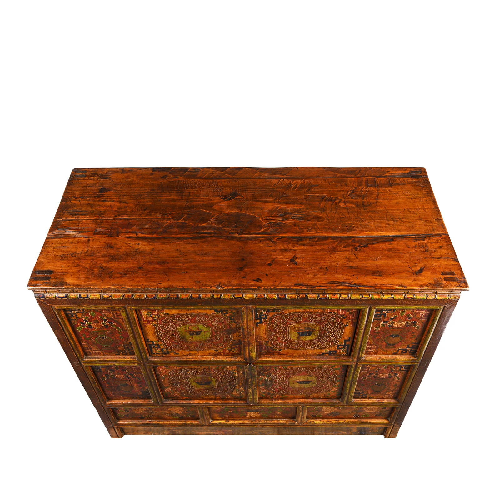 Tibetan Painted Altar Cabinet -  Ca 1900 - Image 6