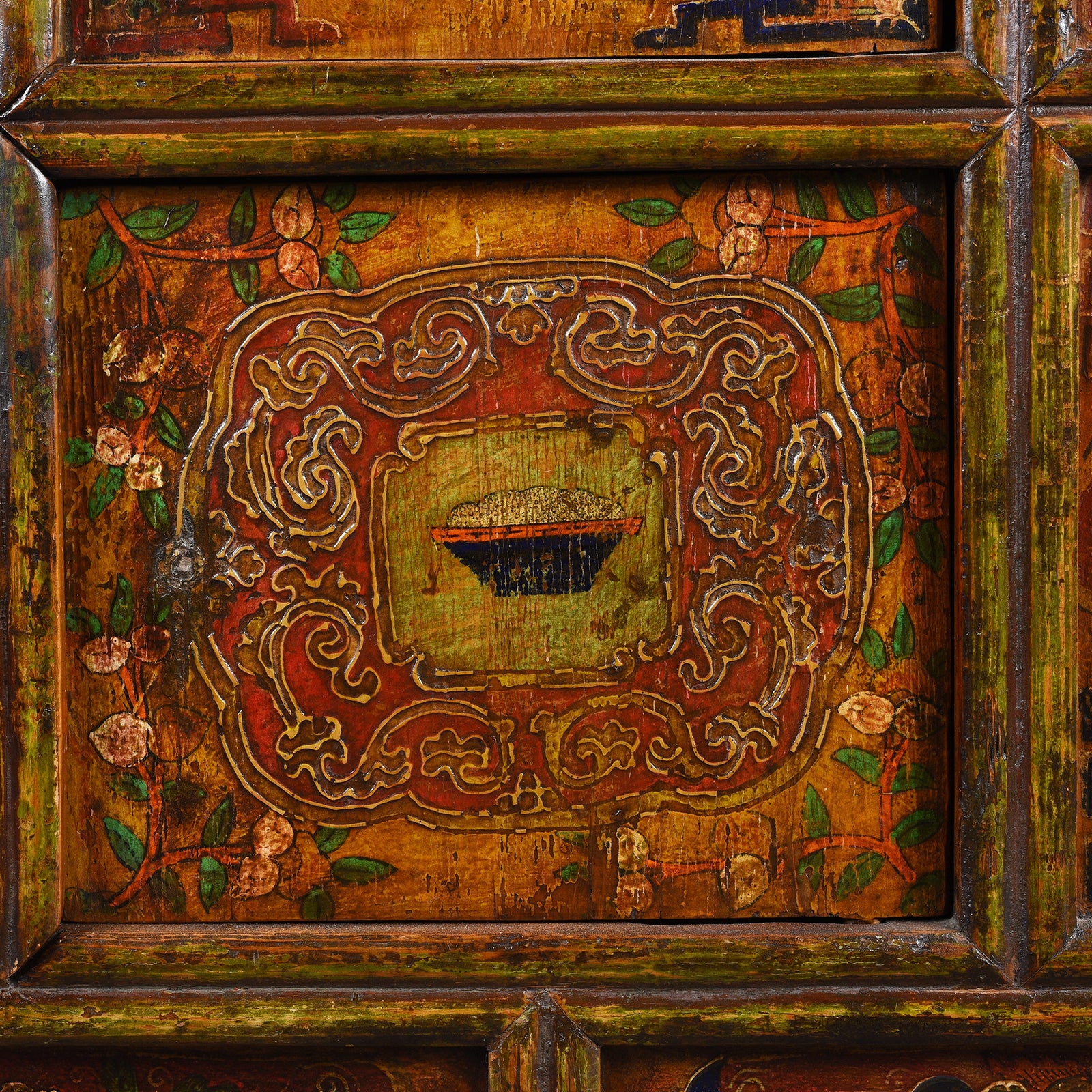 Tibetan Painted Altar Cabinet -  Ca 1900 - Image 7