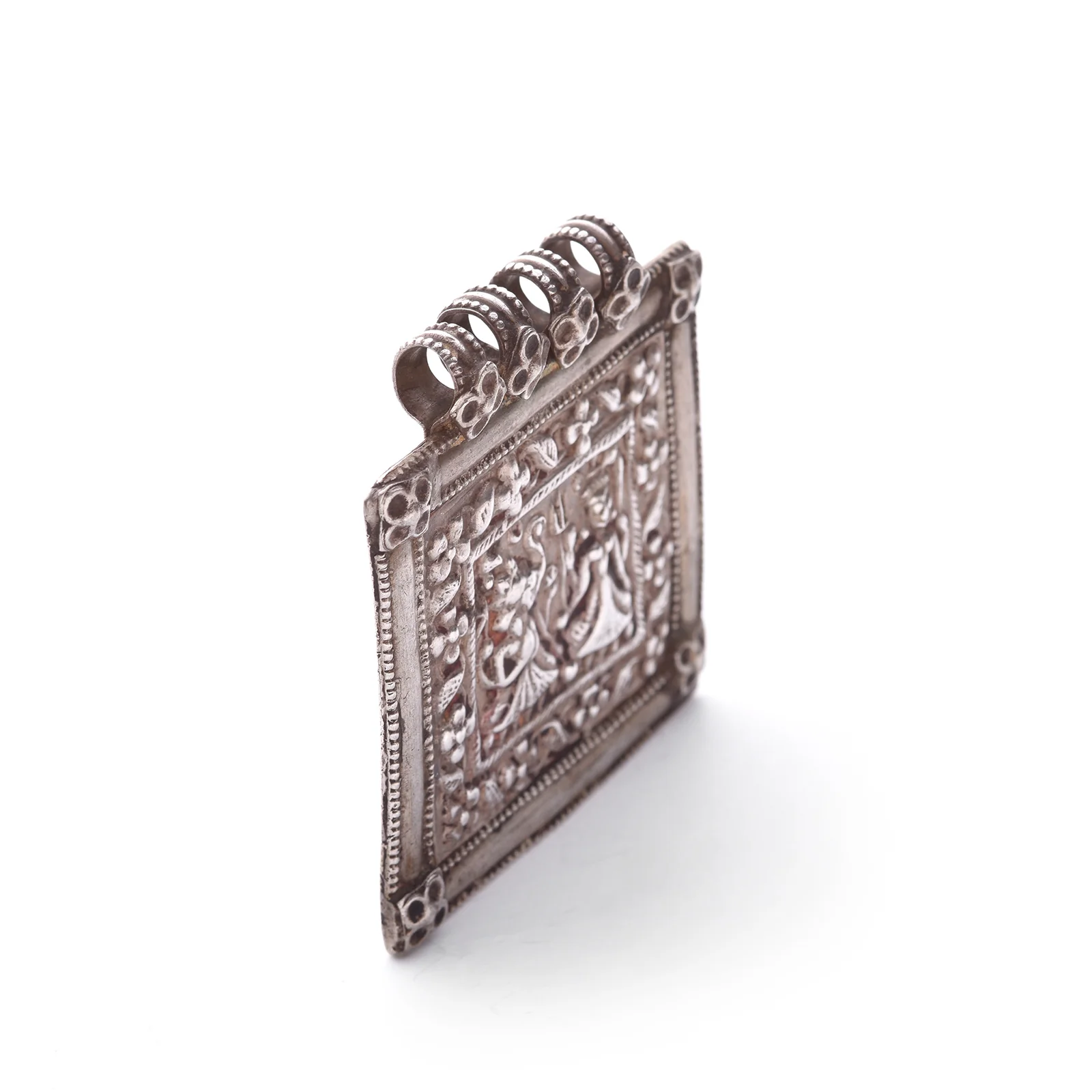 Tribal Silver Ganesh & Lakshmi Amulet - 19th Century - Image 3