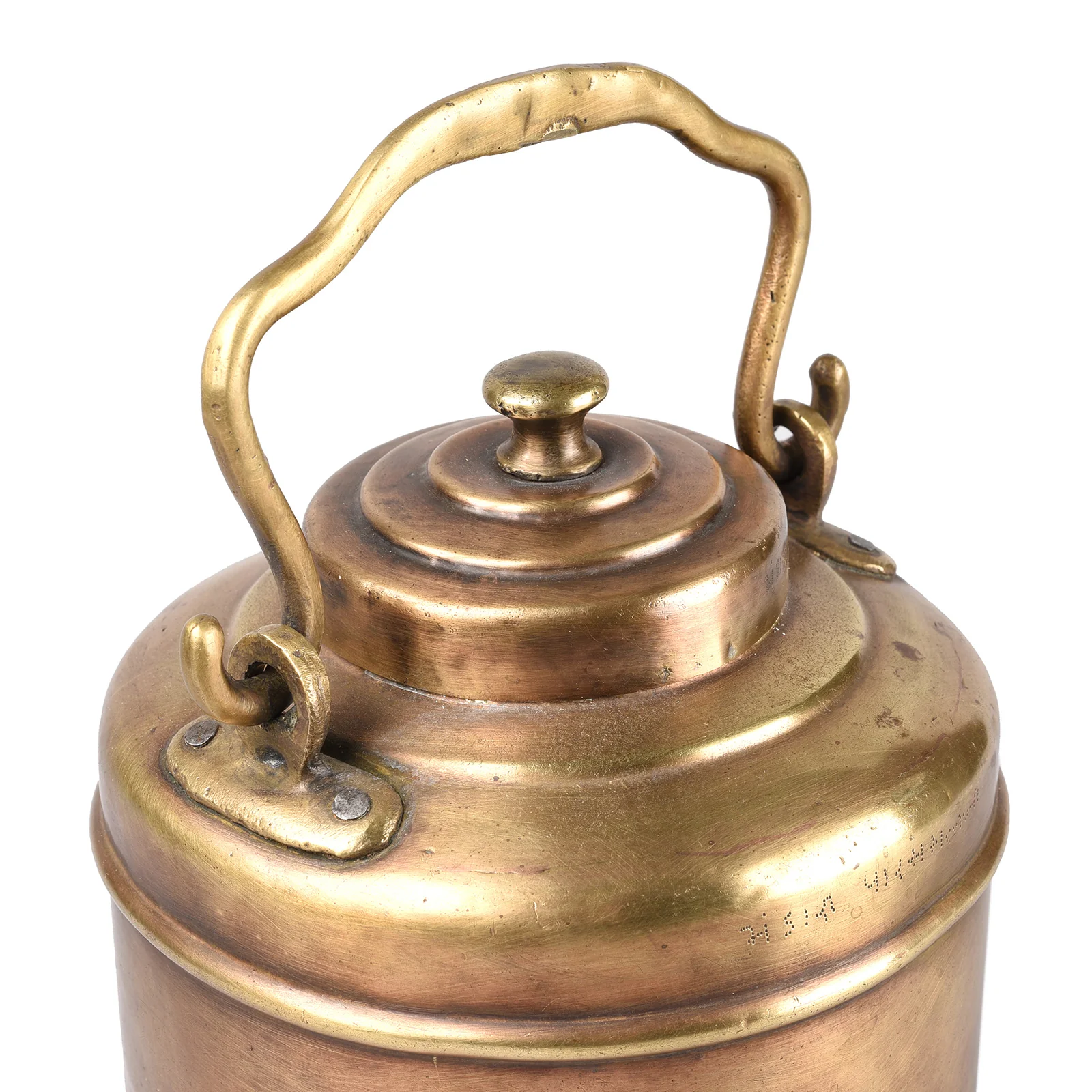 Vintage Brass Ghee Pot From Mumbai - Ca 1940 - Image 2