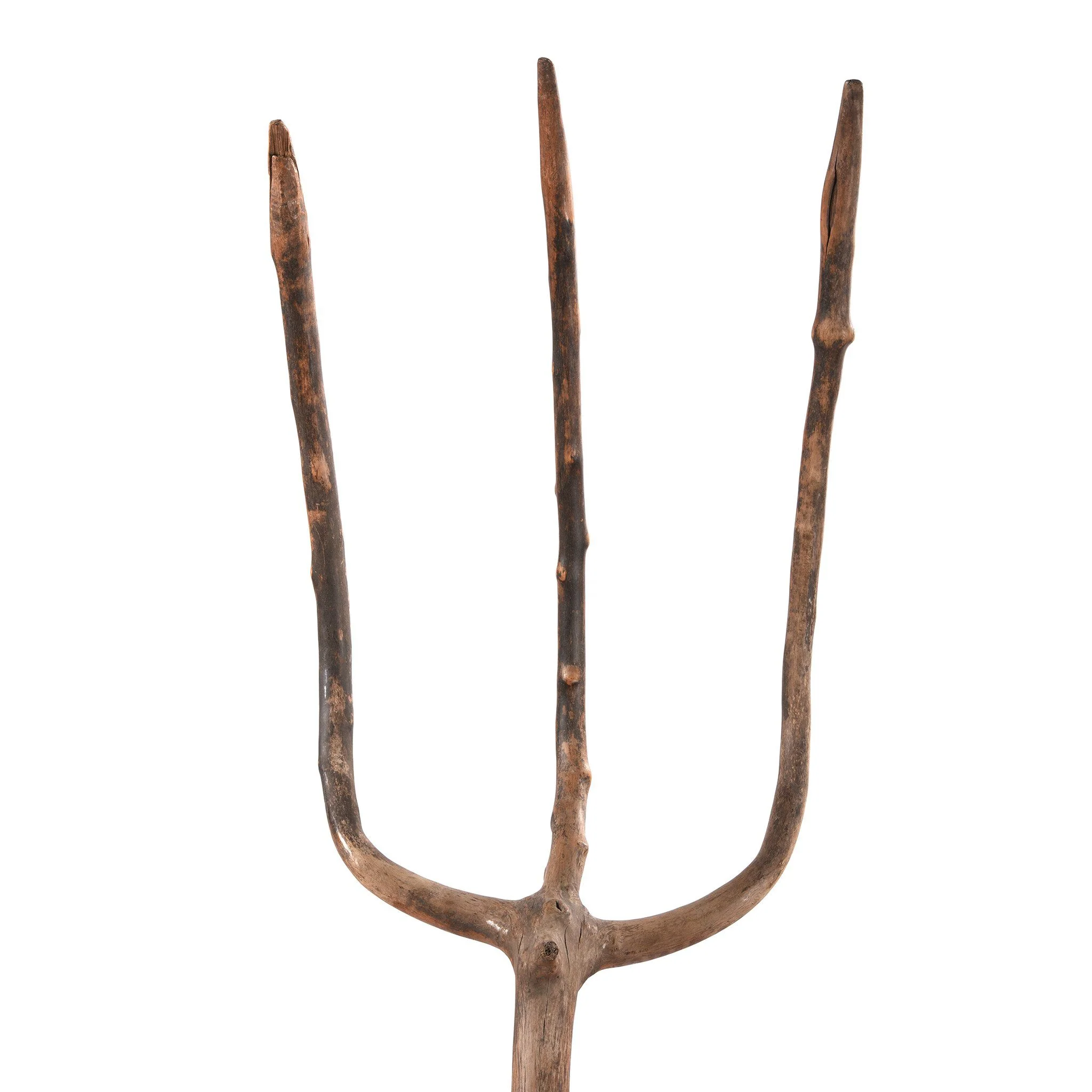 Vintage Chinese Farmers Willow Pitchfork - Ca 1940 - Image 5