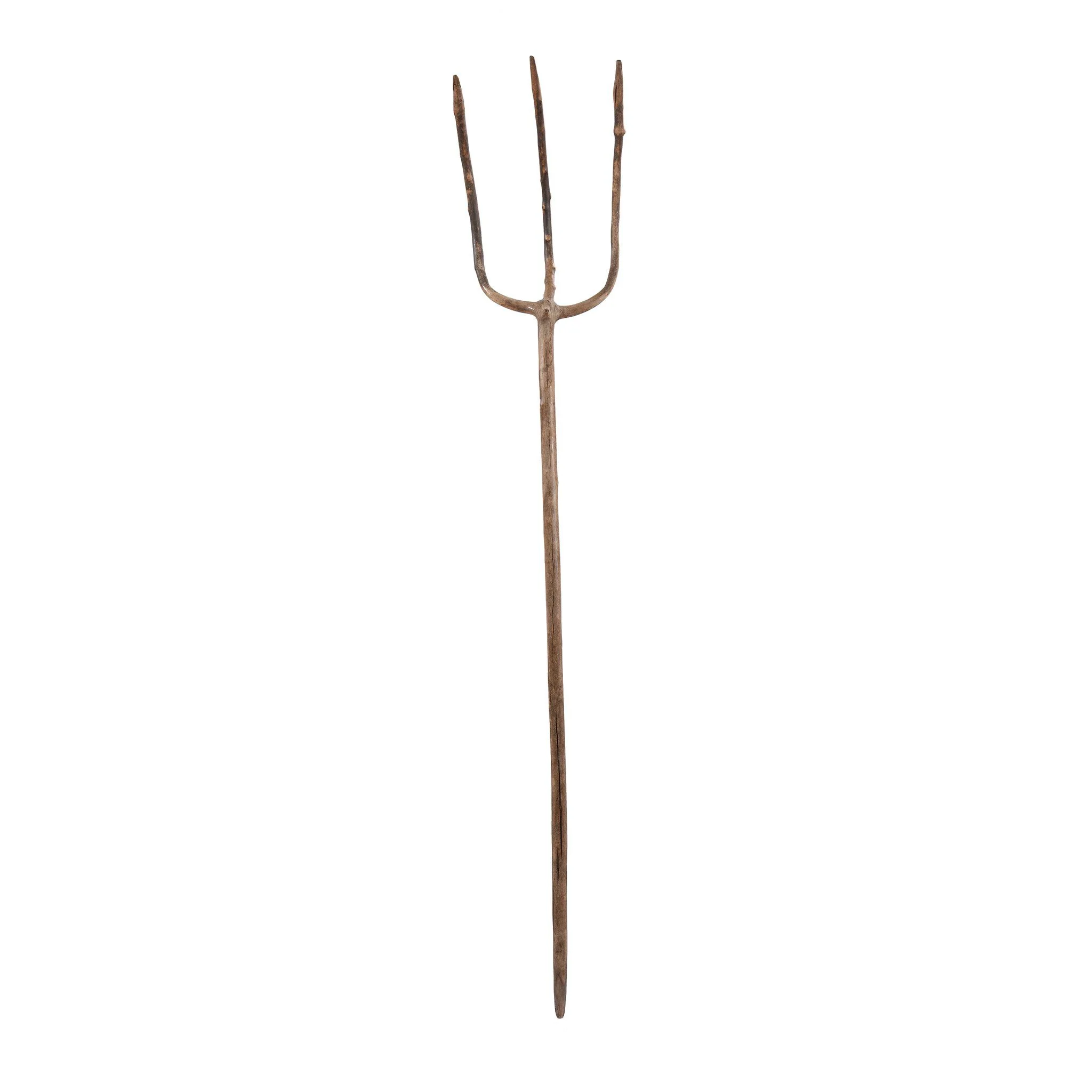 Vintage Chinese Farmers Willow Pitchfork - Ca 1940 - Image 6