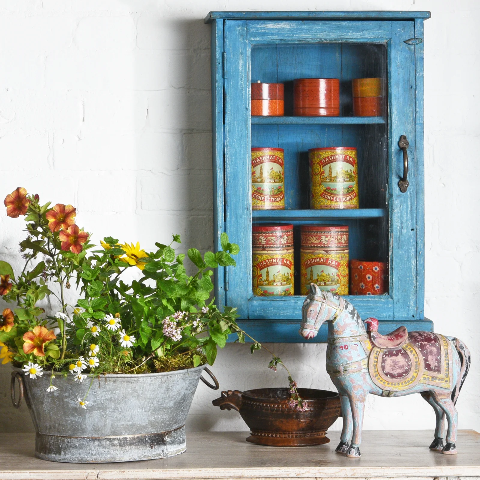 Vintage Pencil Pot / Indian Confectionery Box - Image 3