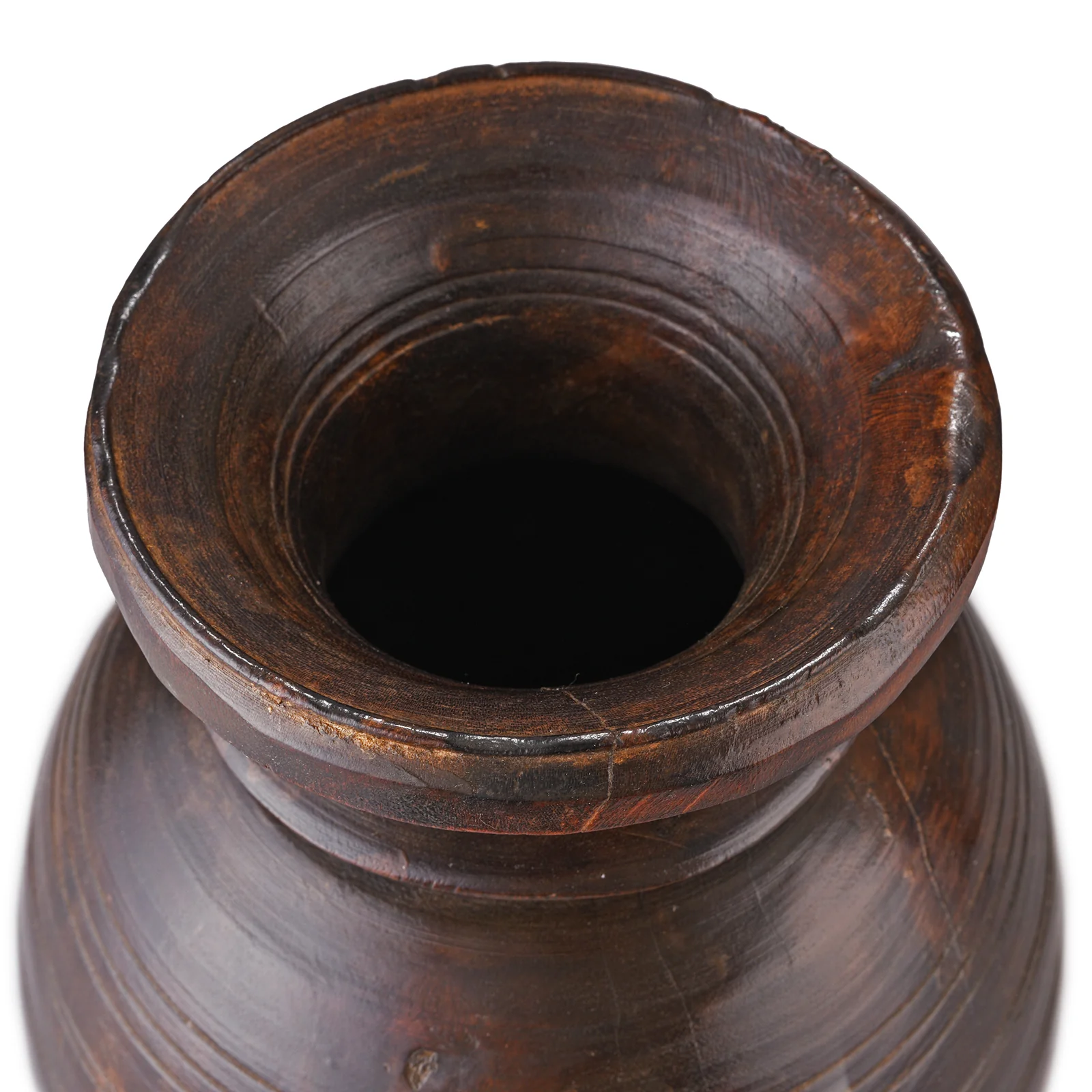 Old Wooden Milk Pot From Himachal Pradesh - 1920 - Image 2