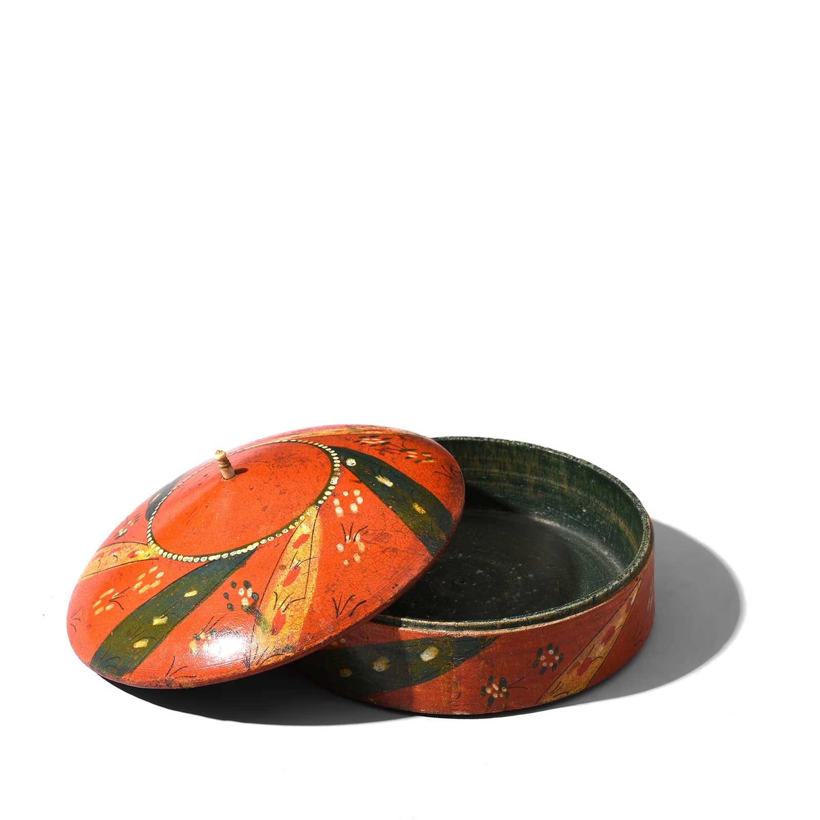Vintage Lacquer Pot from Rajasthan - Ca 1930's - Image 3