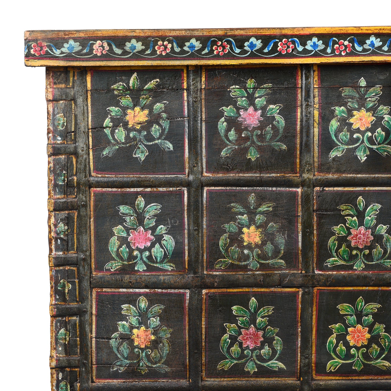 Vintage Painted Pithara Console Chest - Image 2