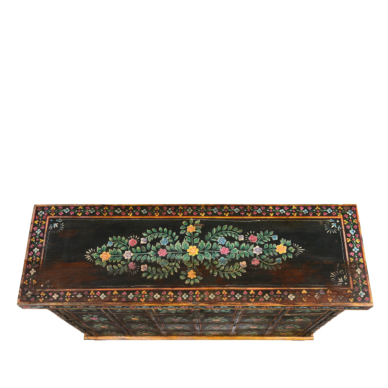 Vintage Painted Pithara Console Chest - Image 4