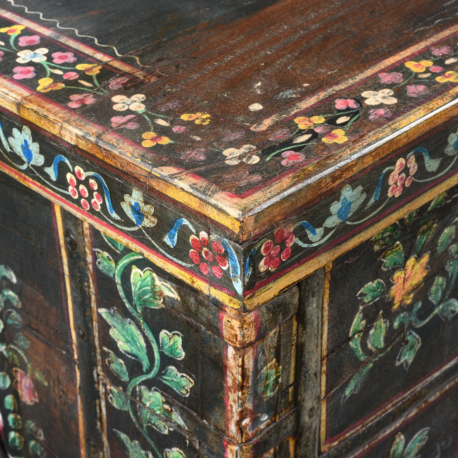 Vintage Painted Pithara Console Chest - Image 6