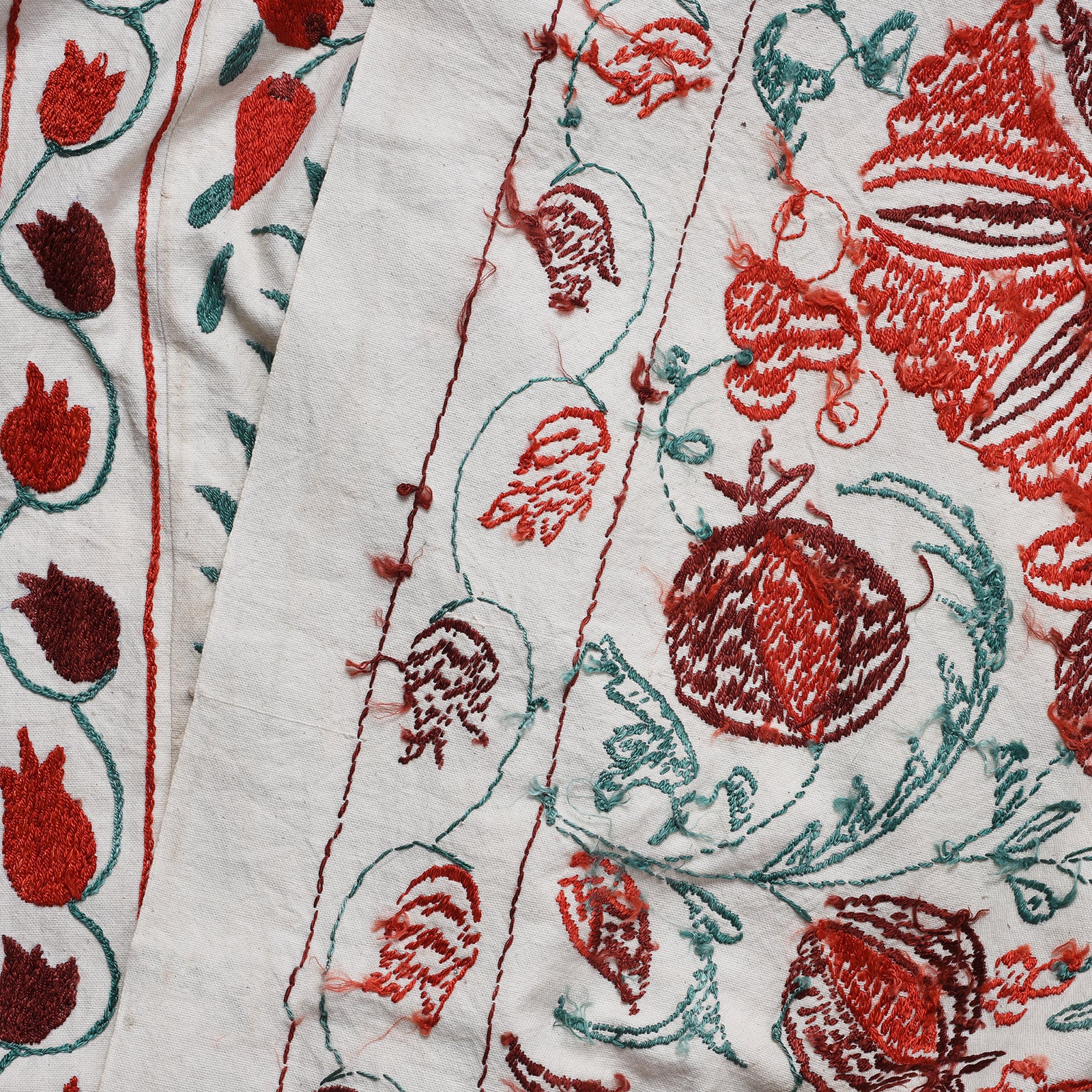 Vintage Suzani Embroidery Throw From Uzbekistan - Image 6