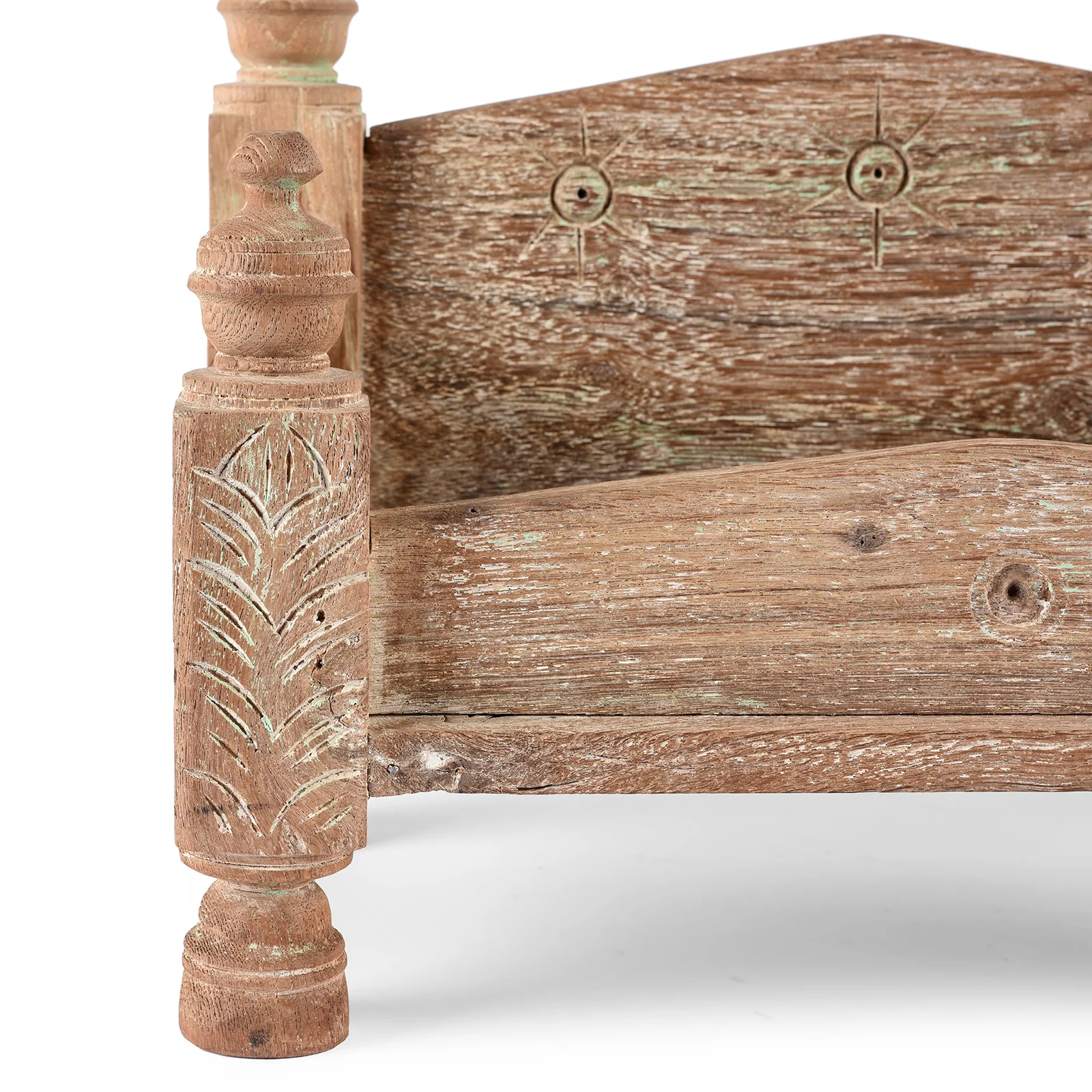 Vintage Teak Singhasan - Ca 1950's - Image 4