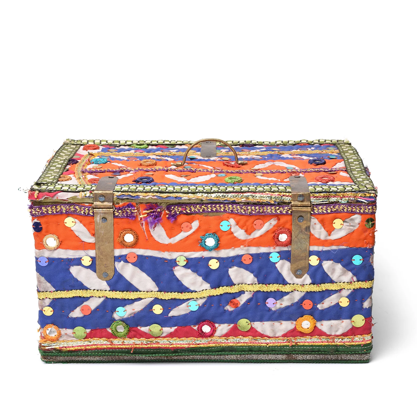 Vintage Textile Box From Rajasthan - Ca 1950 - Image 3