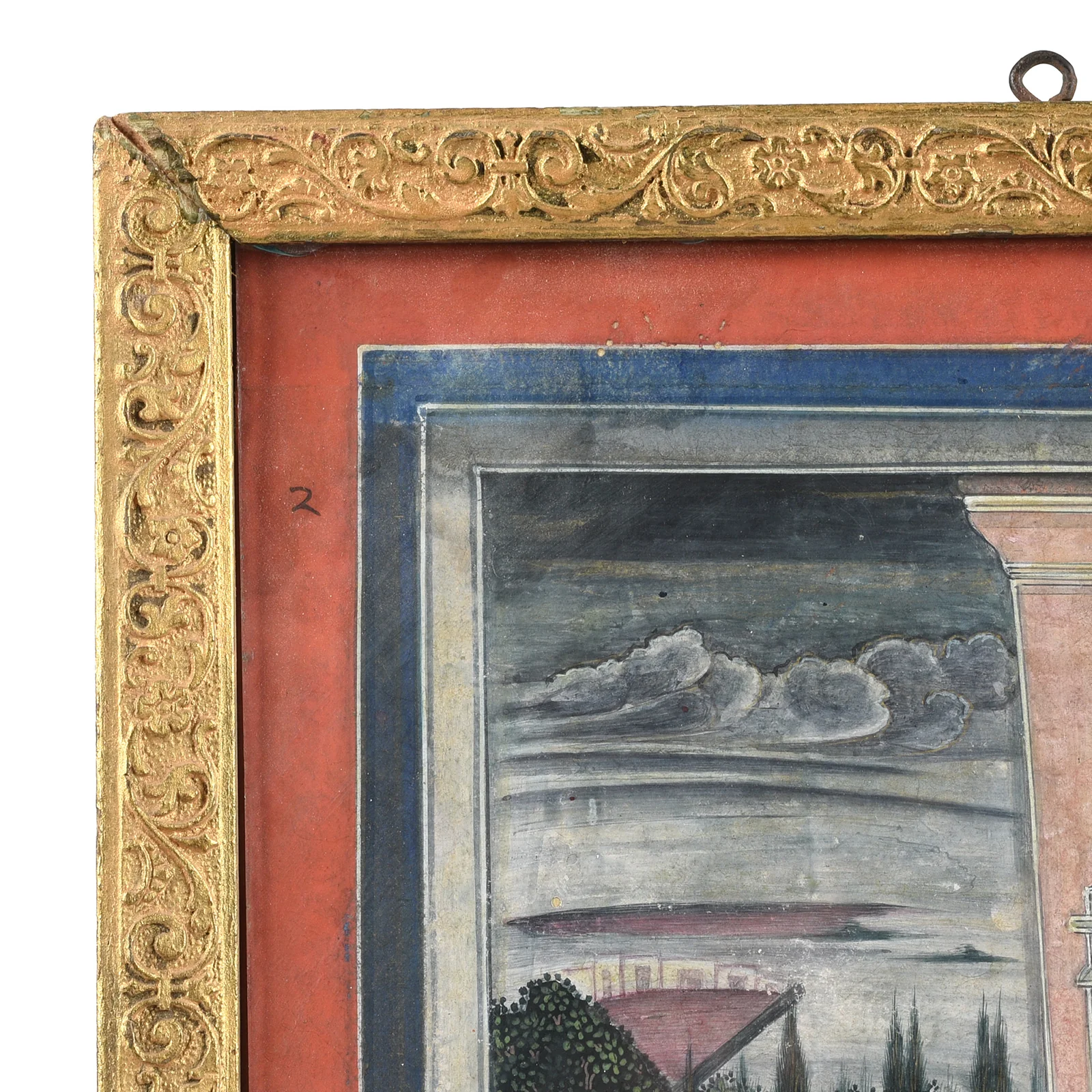 Original Framed Indian Watercolour Of Krishna And Radha - 19thC - Image 3