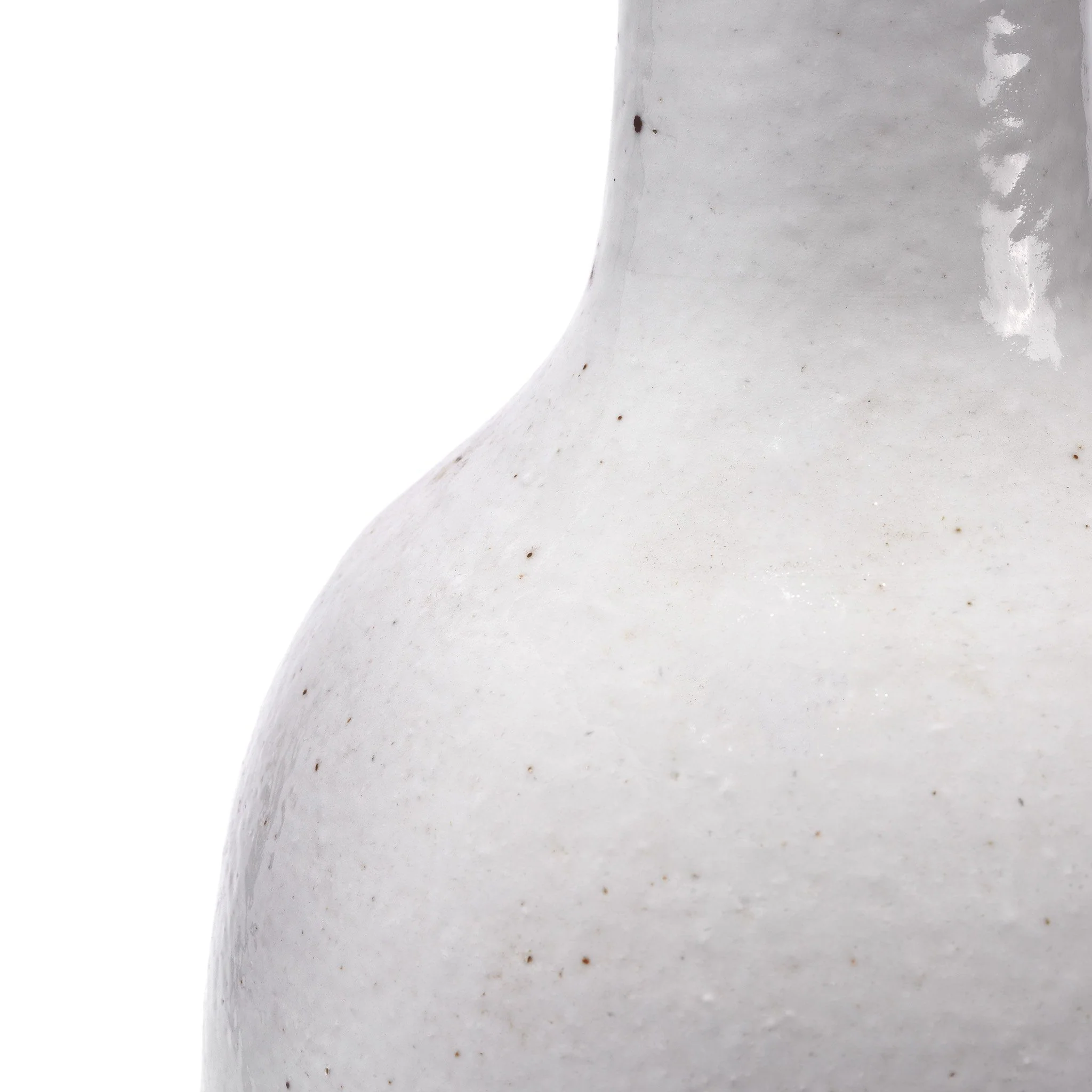 White Glazed Porcelain Yaolingzun Vase - Image 4