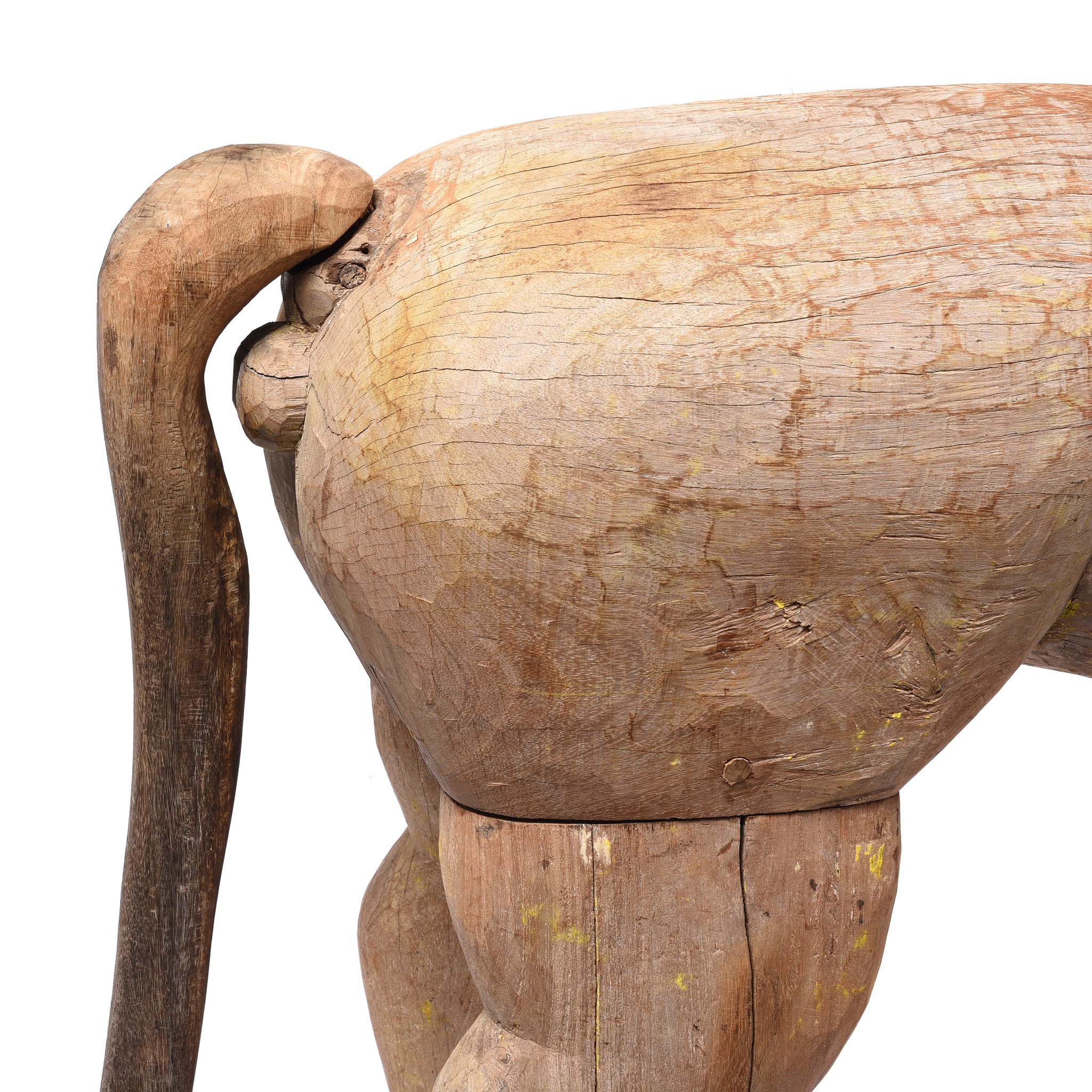 Wooden Bhuta Tribal Tiger Statue From - Ca 1920 - Image 10
