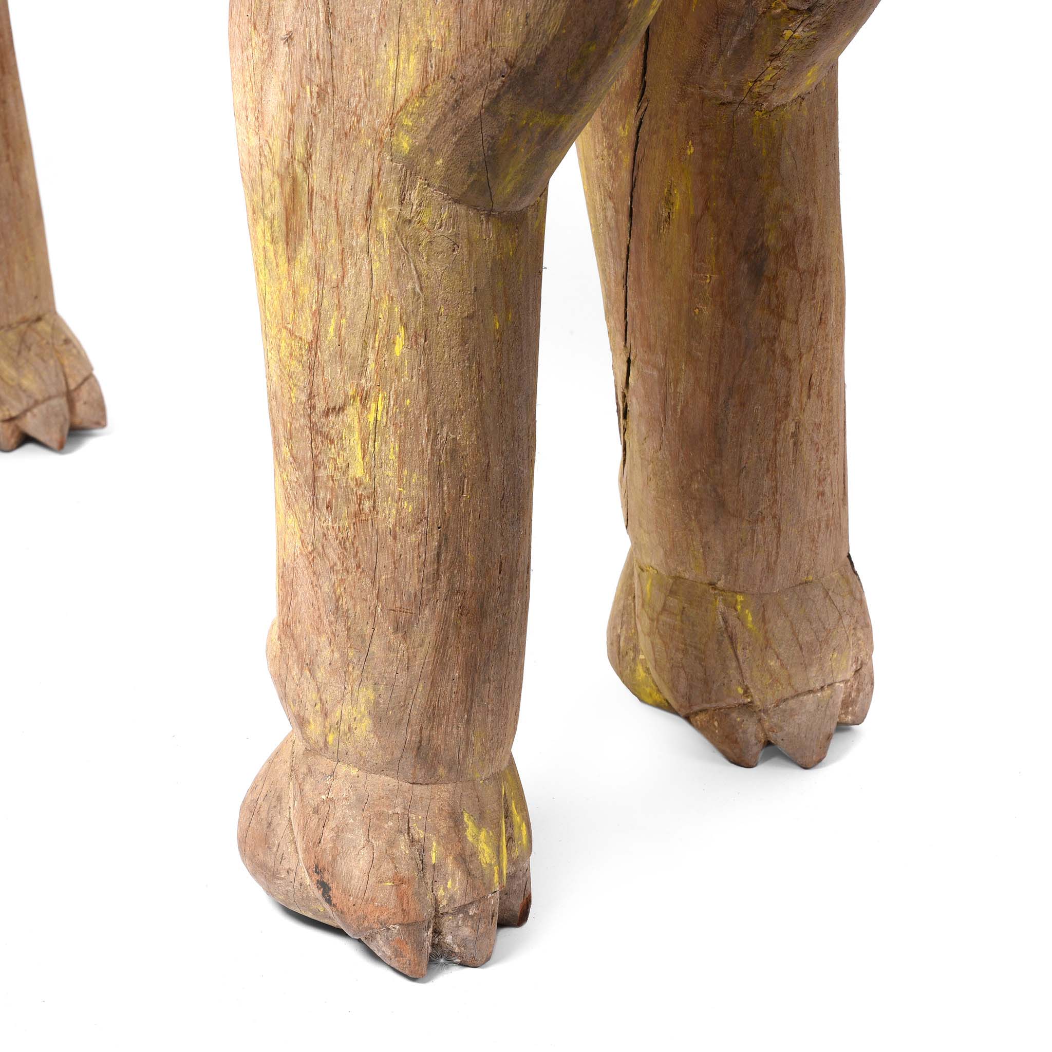 Wooden Bhuta Tribal Tiger Statue From - Ca 1920 - Image 11