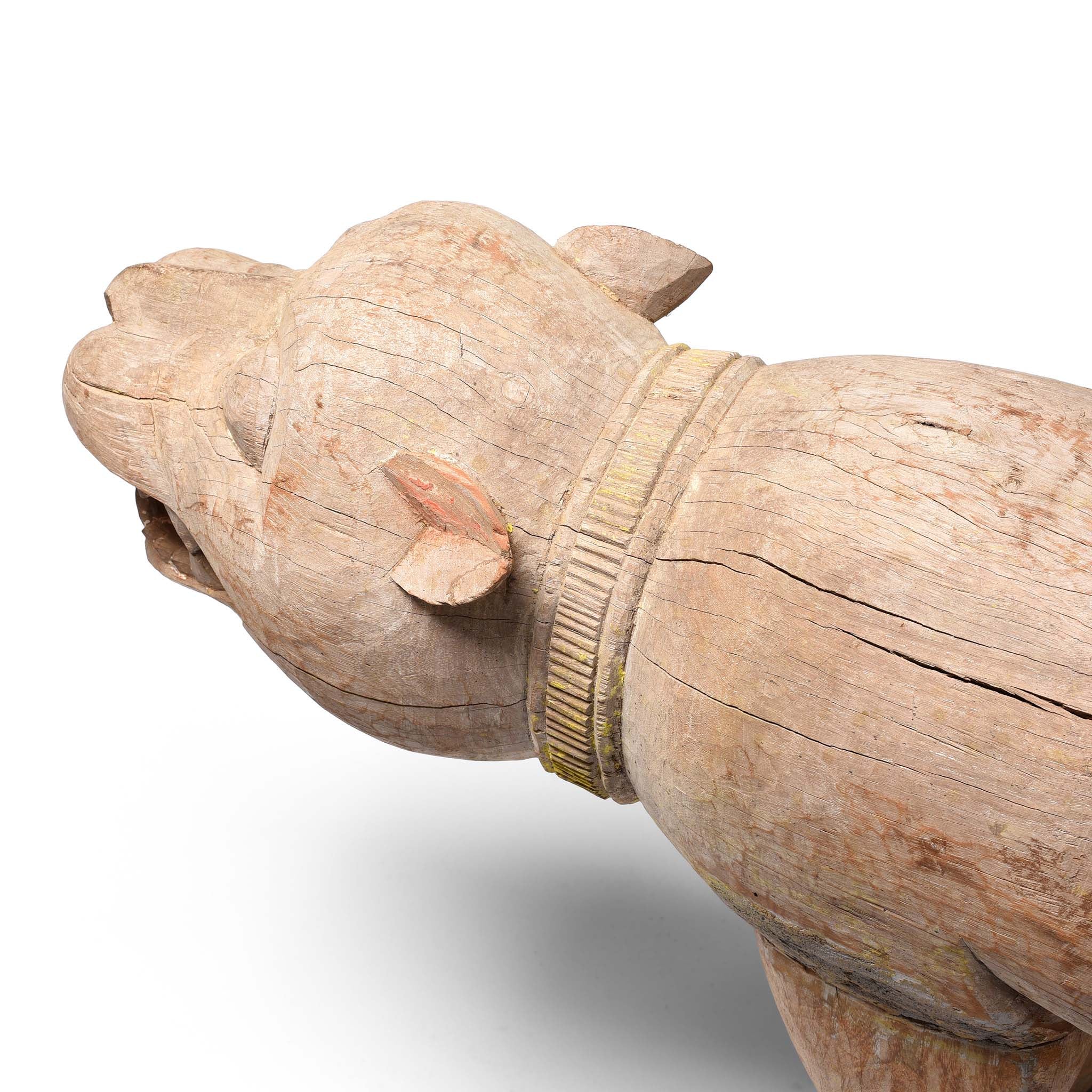 Wooden Bhuta Tribal Tiger Statue From - Ca 1920 - Image 12