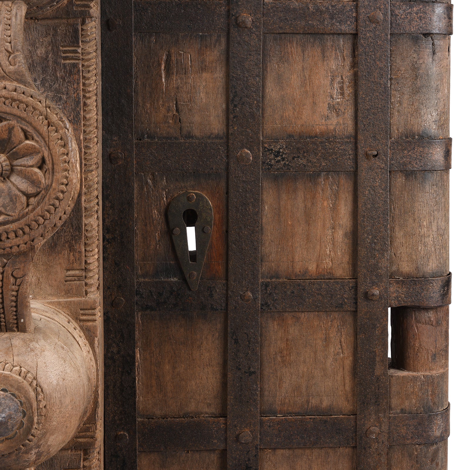 Carved Yali Door From Kerala - 19th Century - Image 8